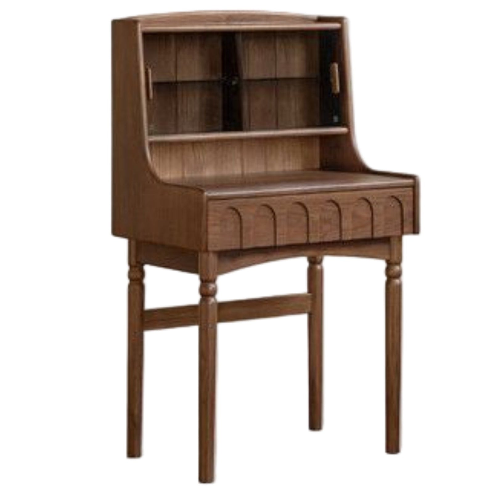 Black Walnut Solid Wood French Retro Multifunctional Vanity Table