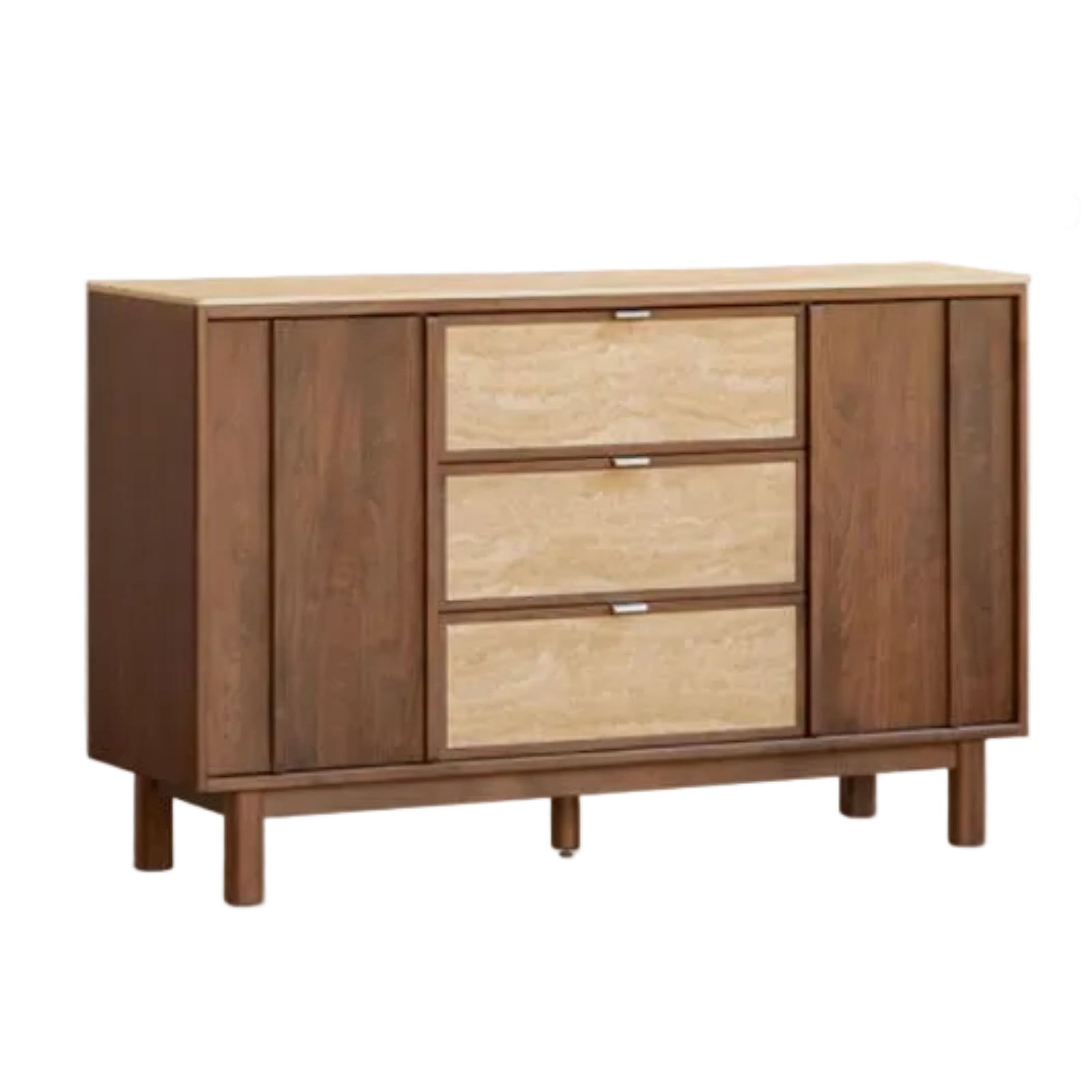 Black Walnut Solid Wood Ancient Style Buffet Cabinet