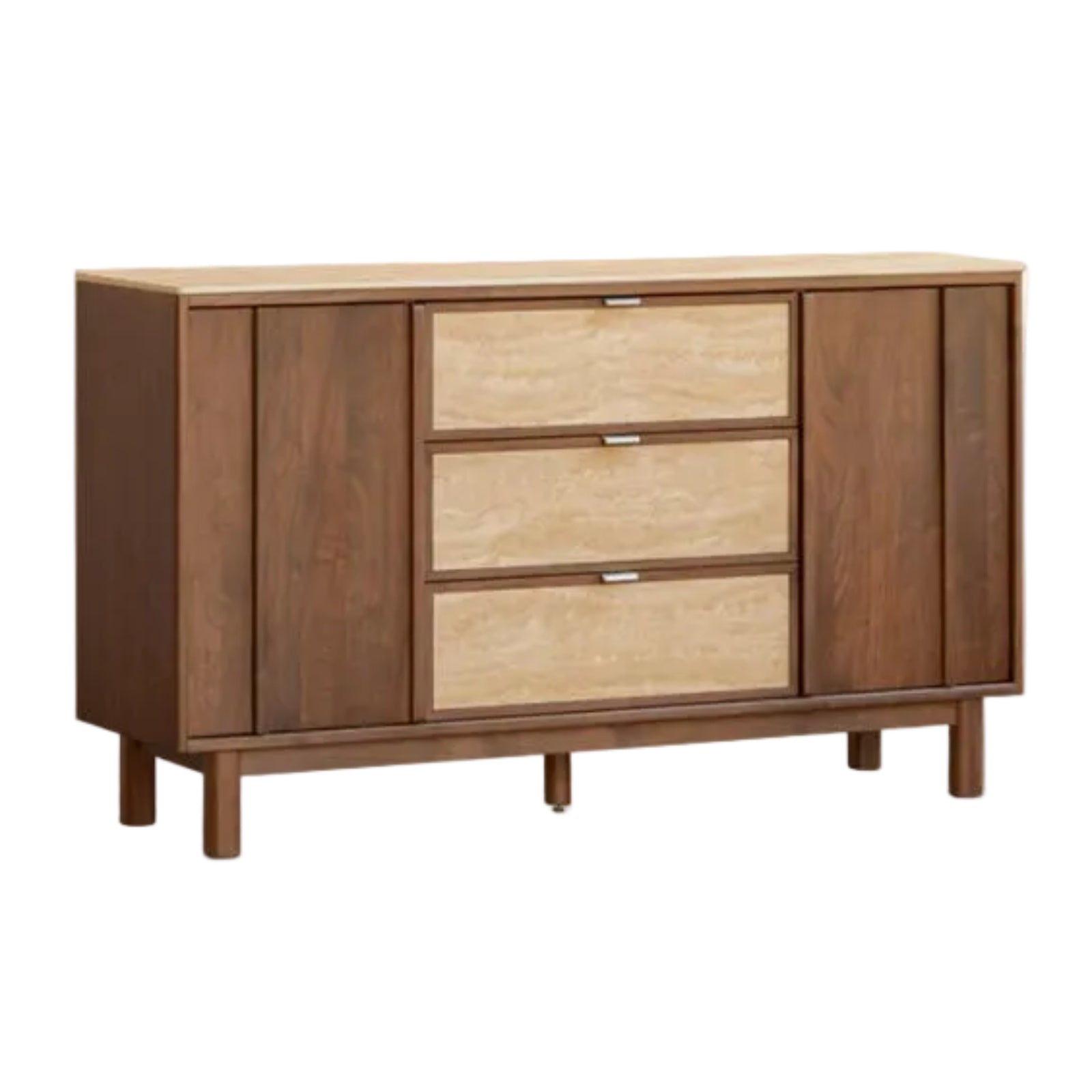 Black Walnut Solid Wood Ancient Style Buffet Cabinet