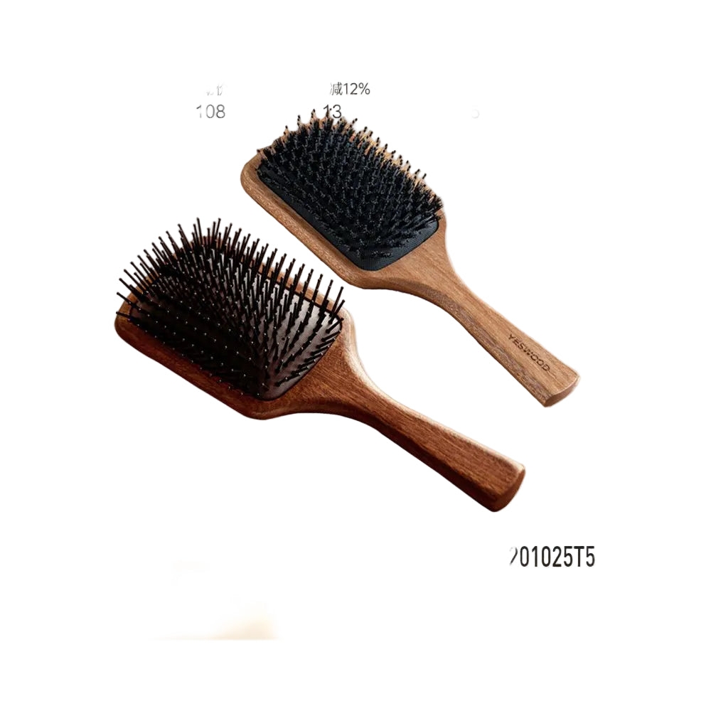Nordic Beech Solid Wood Hair Care Cushion Comb