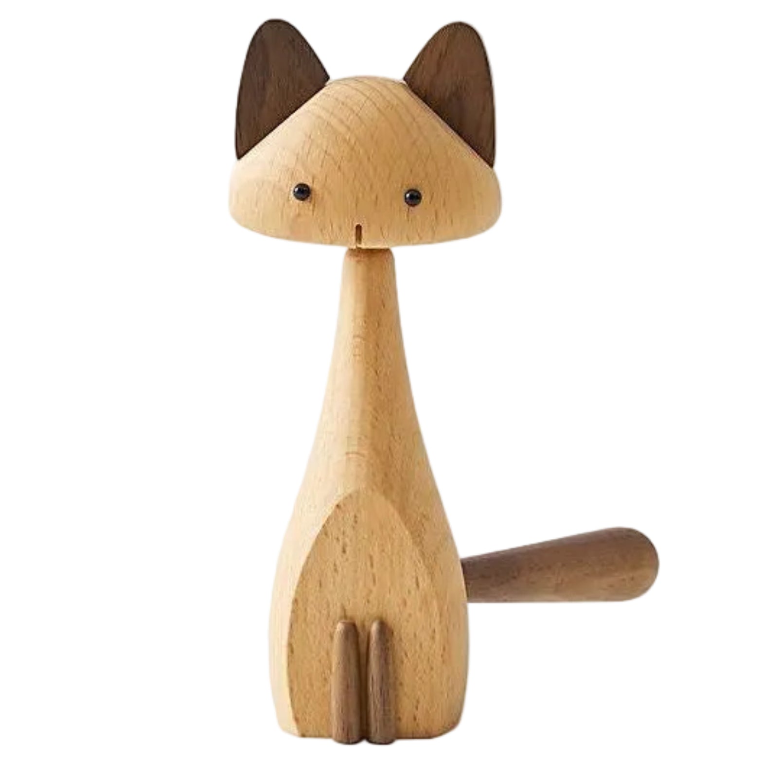 Beech Solid Wood Nordic Desktop Decoration Cat and Mouse