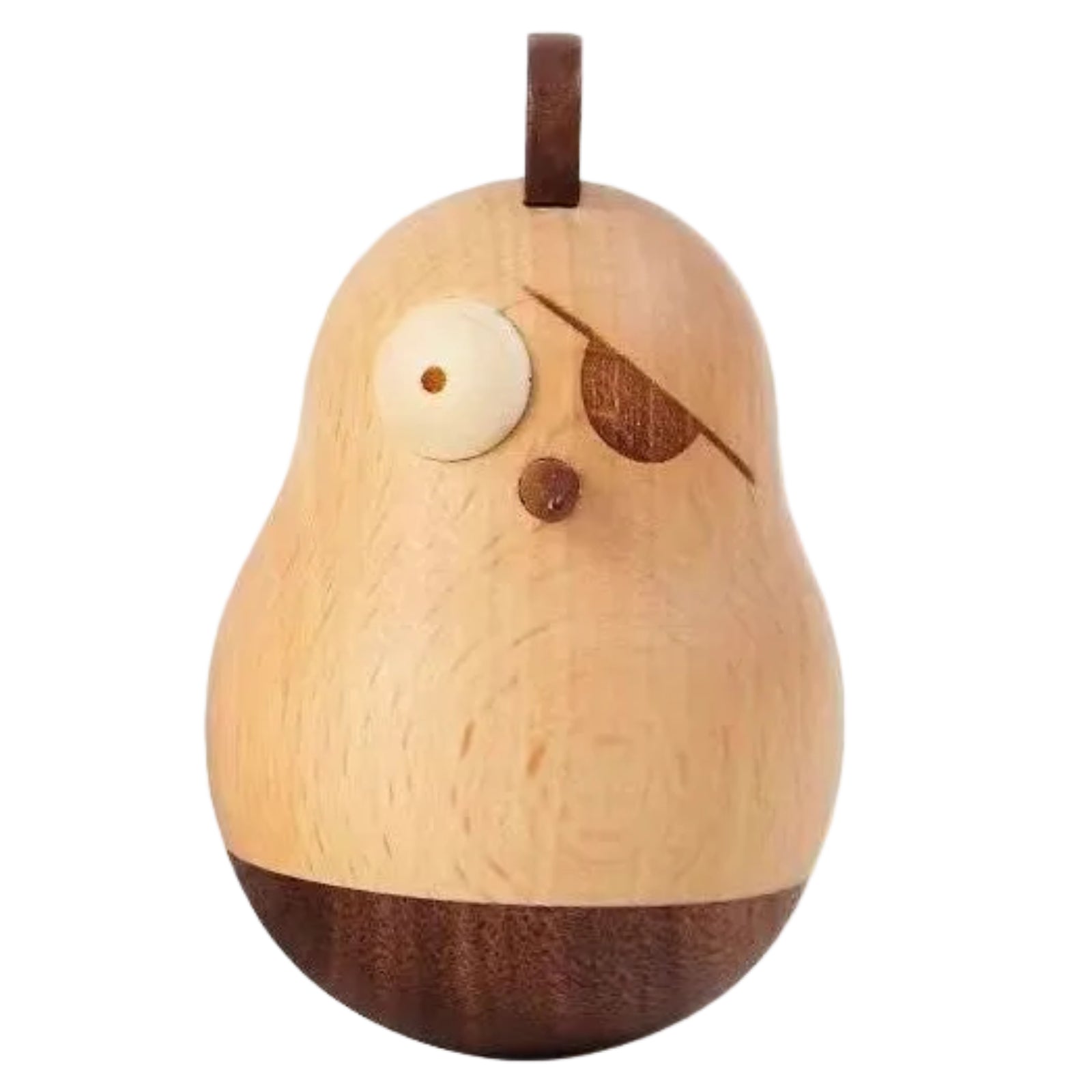 Beech, Black Walnut Solid Wood Tumbler Desk Ornament with Simple Creative Design