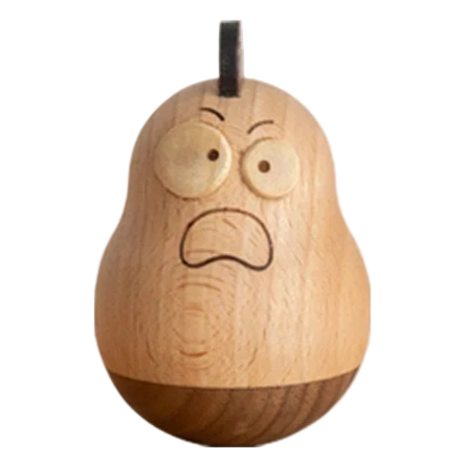 Beech, Black Walnut Solid Wood Tumbler Desk Ornament with Simple Creative Design