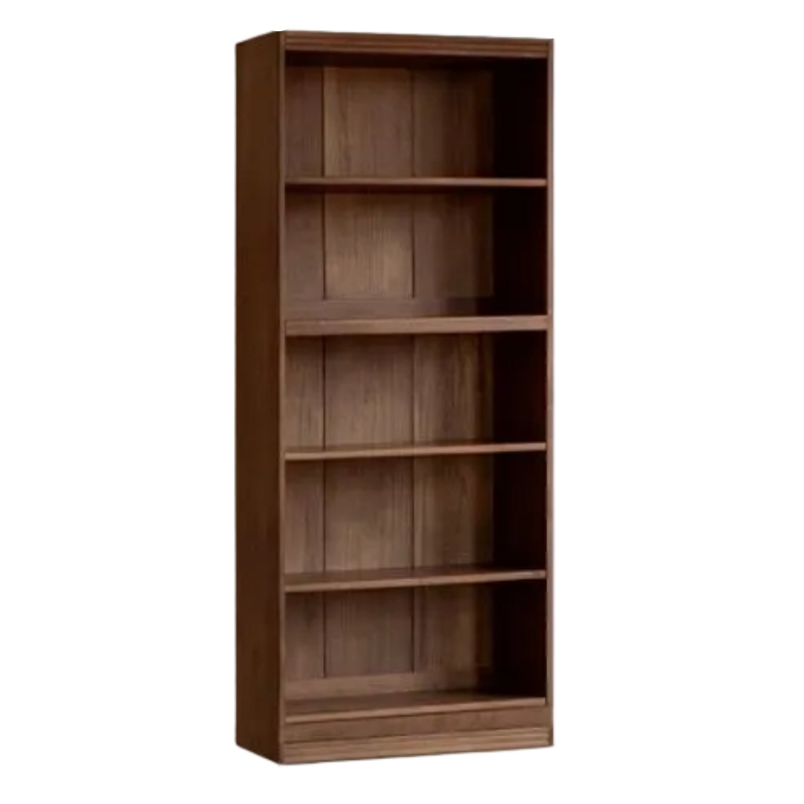 Black Walnut, Oak Solid Wood Floor-Standing Bookcase with Luxury Storage Cabinet