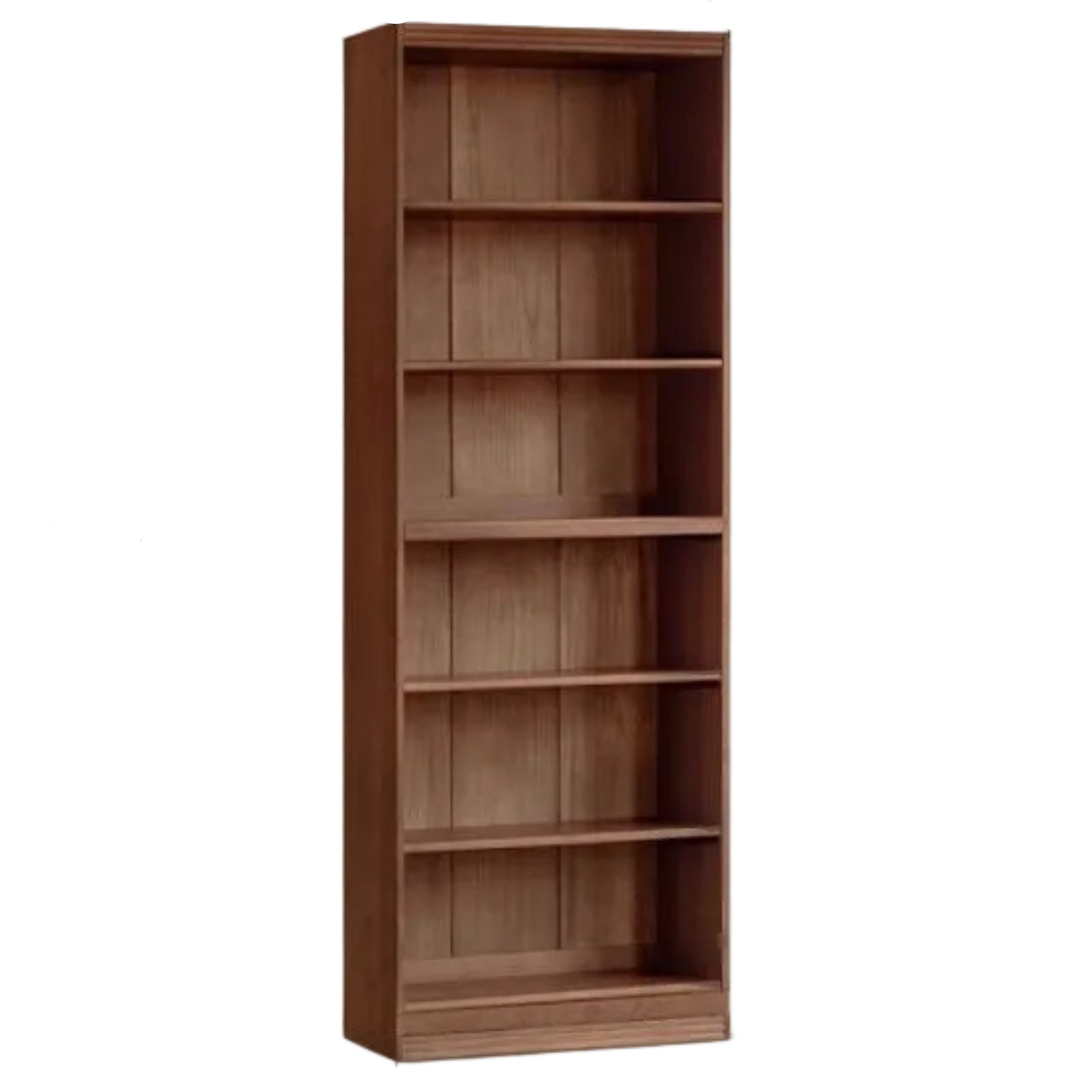 Black Walnut, Oak Solid Wood Floor-Standing Bookcase with Luxury Storage Cabinet