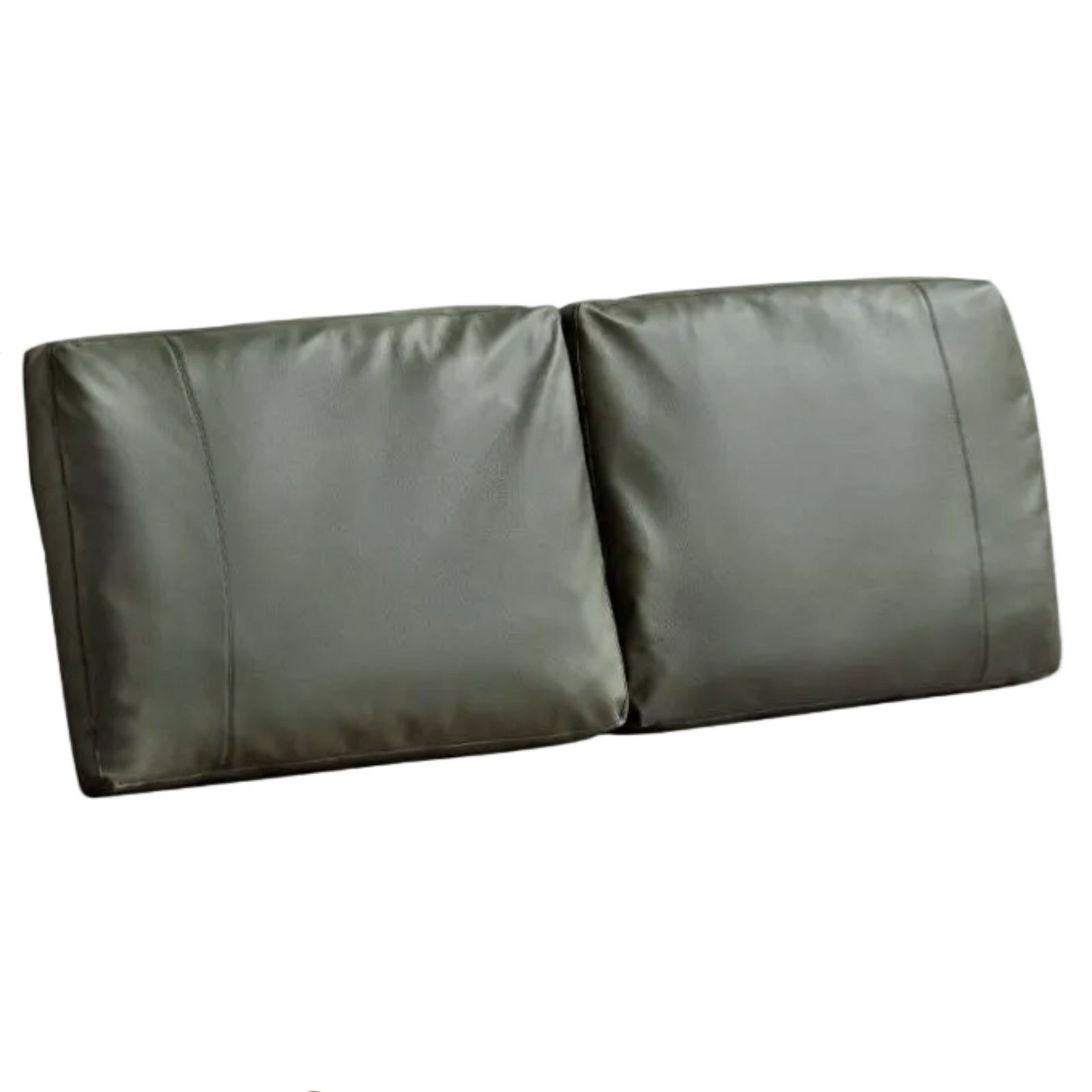 Soft Leather Headboard with Large Cushioned Backrest