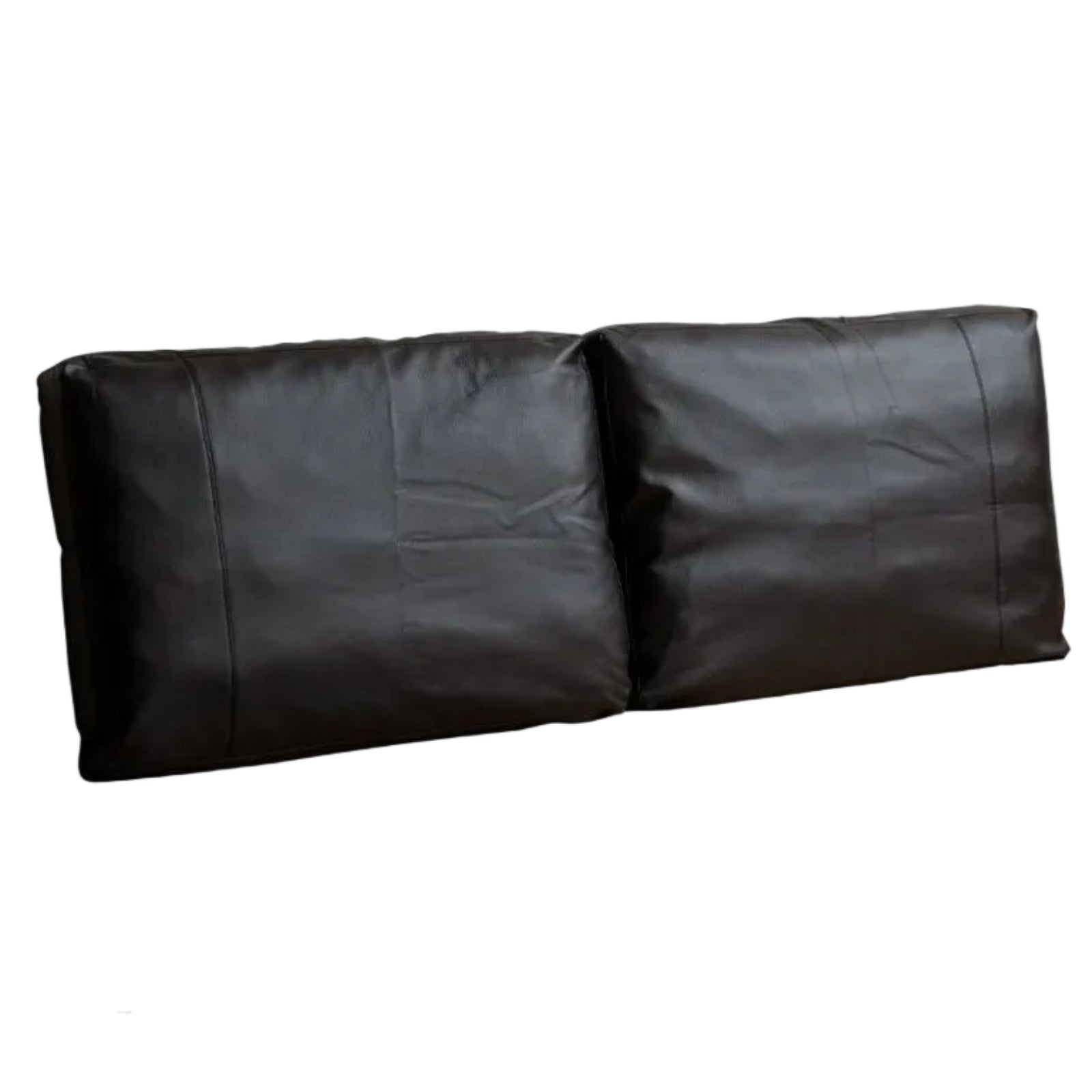 Soft Leather Headboard with Large Cushioned Backrest