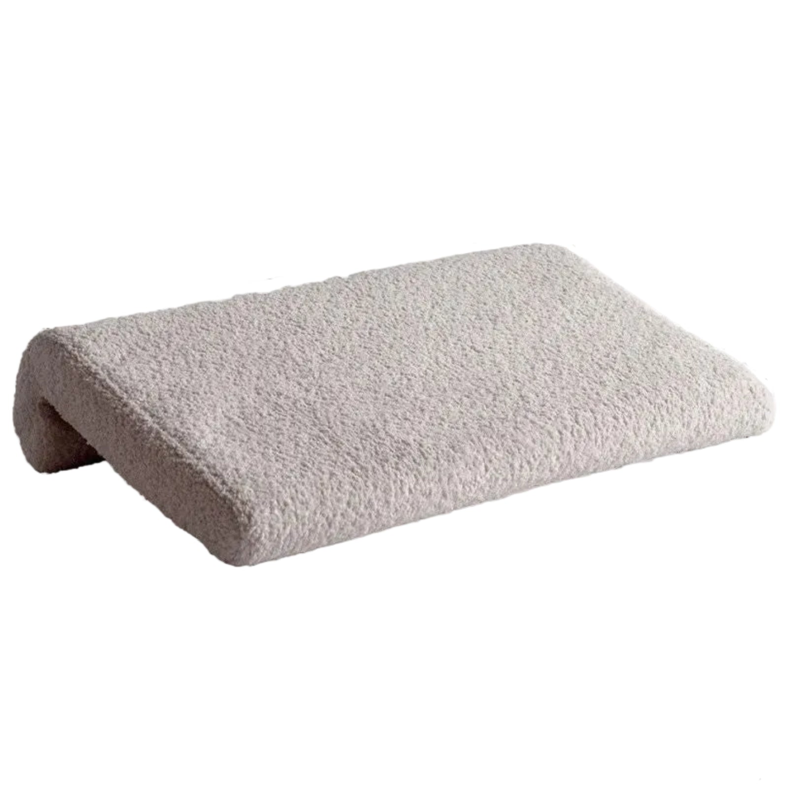 Lambswool Hanging Headboard Pillow in Creamy Style