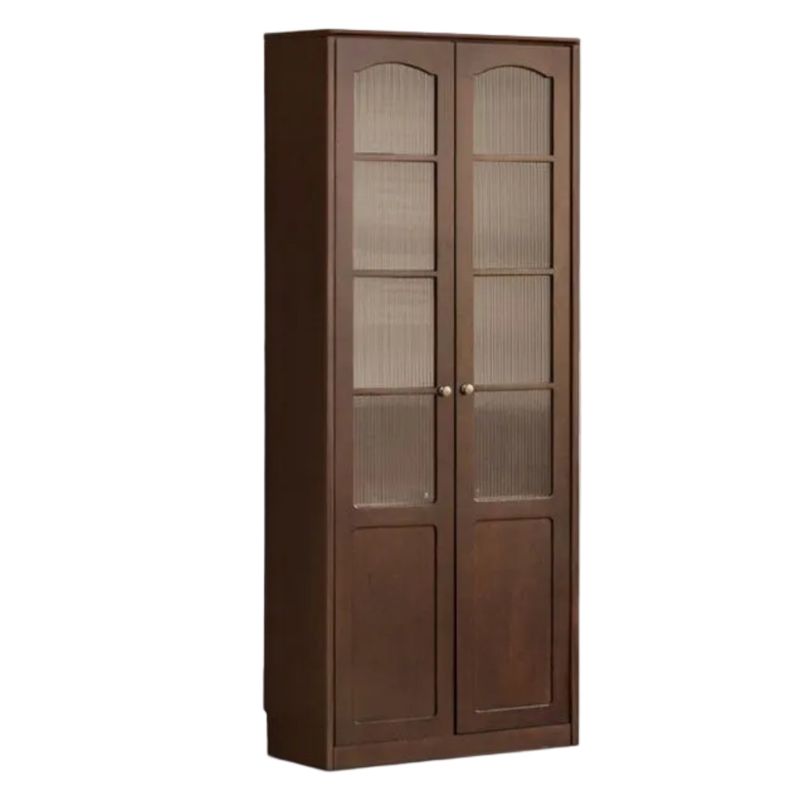 Poplar Solid Wood French Retro Style Floor Standing Display Bookcase