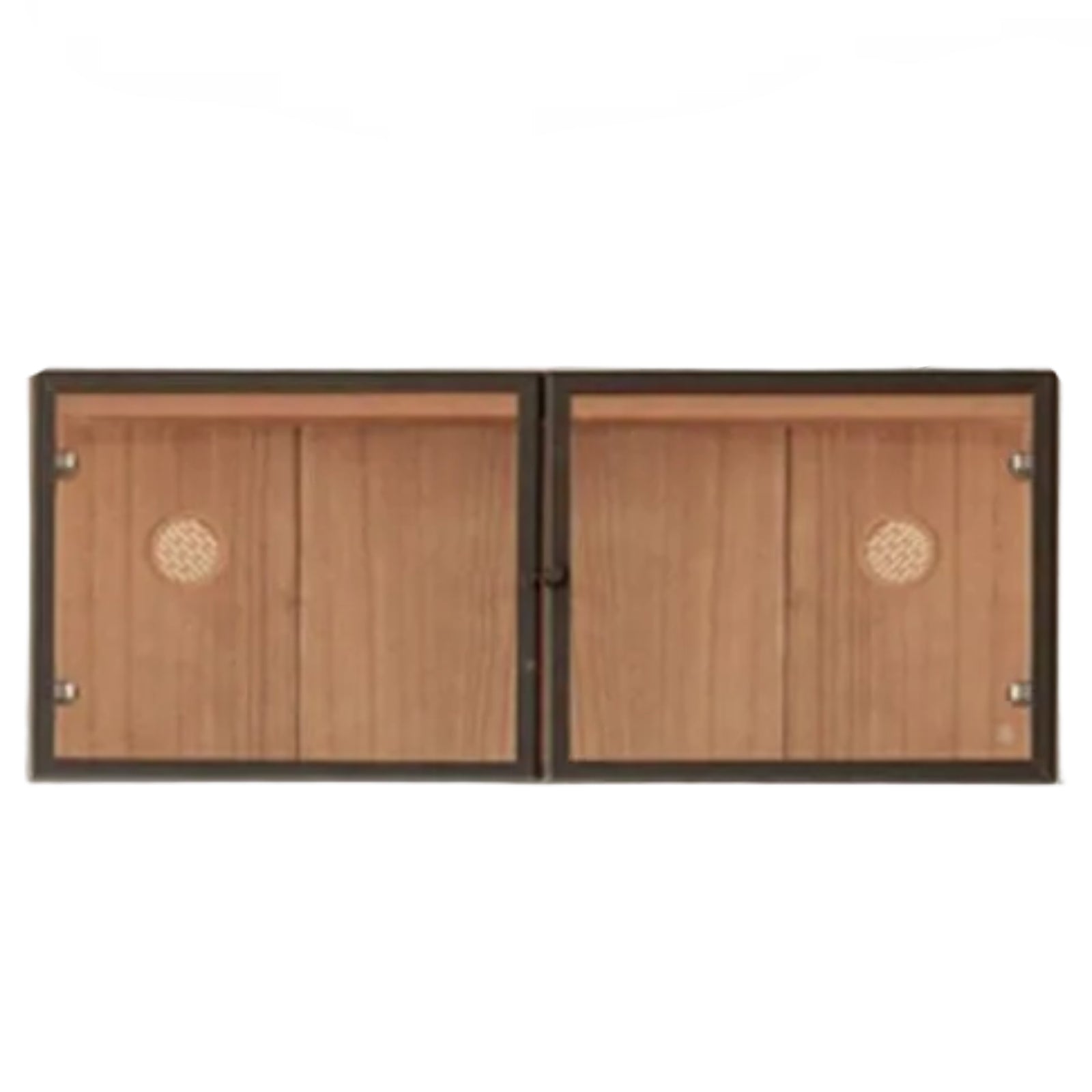 Cherry Solid Wood Floor-Standing Bookcase with Modern Shelving