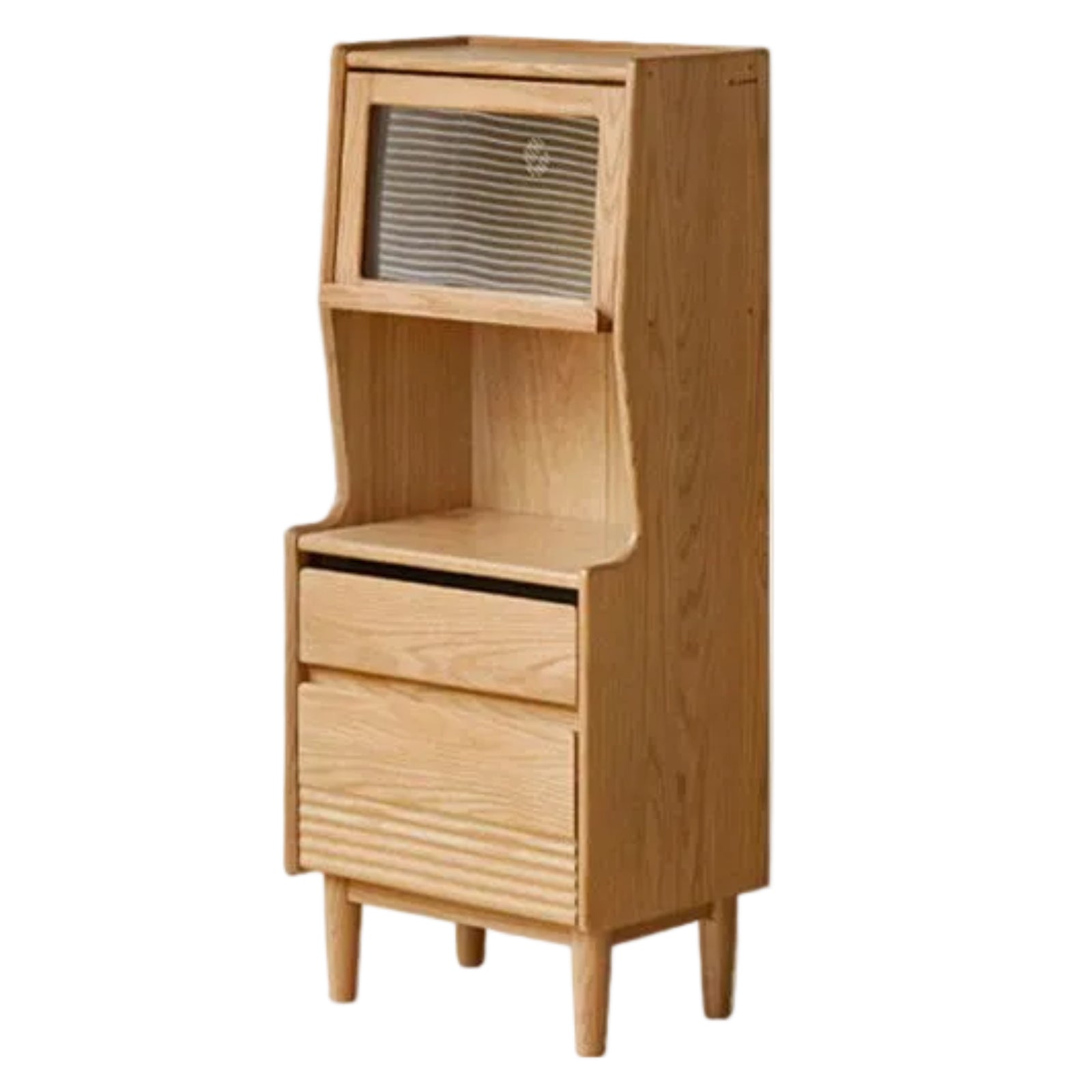 Oak Solid Wood Modern Style Side Cabinet