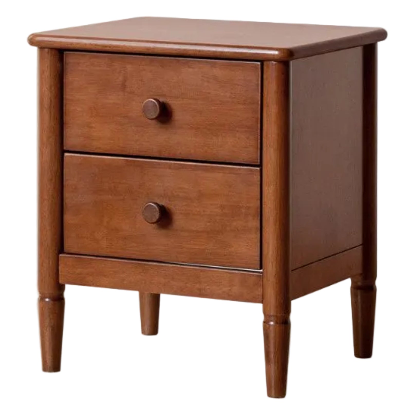 Solid Rubberwood American Retro Style Children's Nightstand