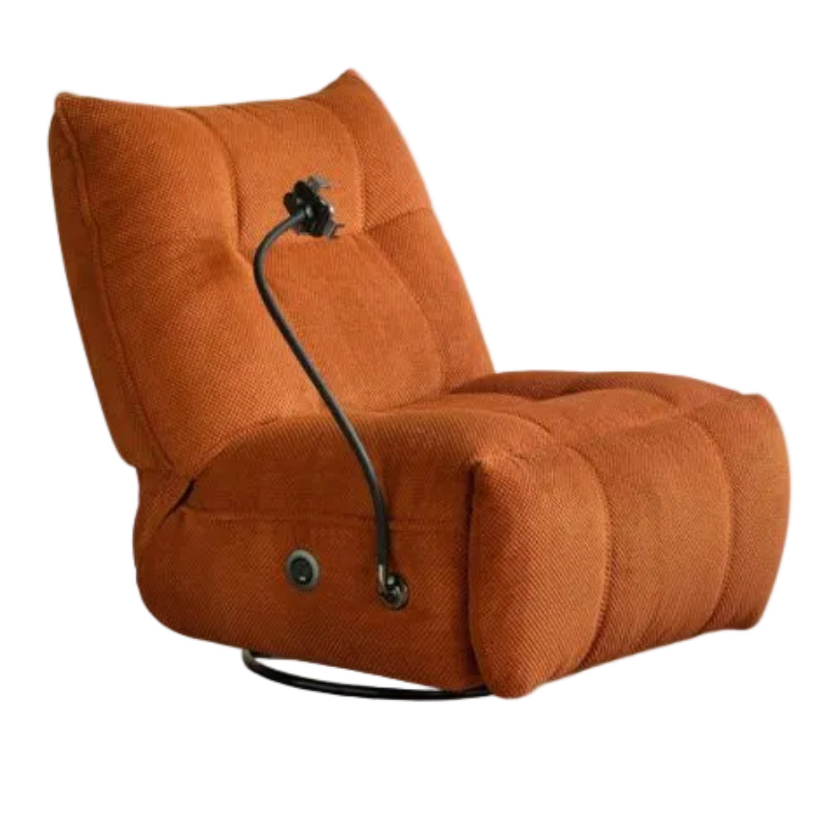 Modern Swivel Floor Recliner Chair with Adjustable Backrest