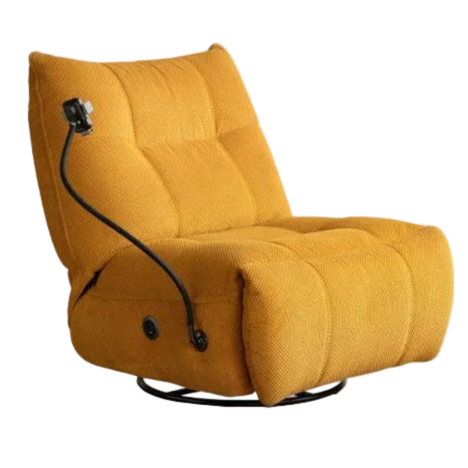 Modern Swivel Floor Recliner Chair with Adjustable Backrest