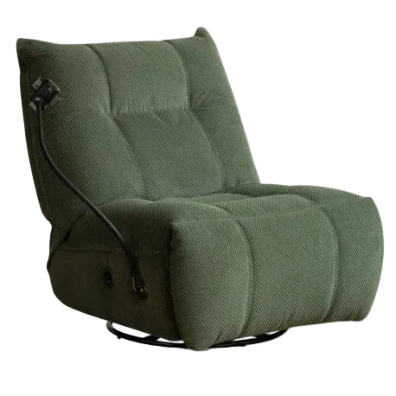 Modern Swivel Floor Recliner Chair with Adjustable Backrest