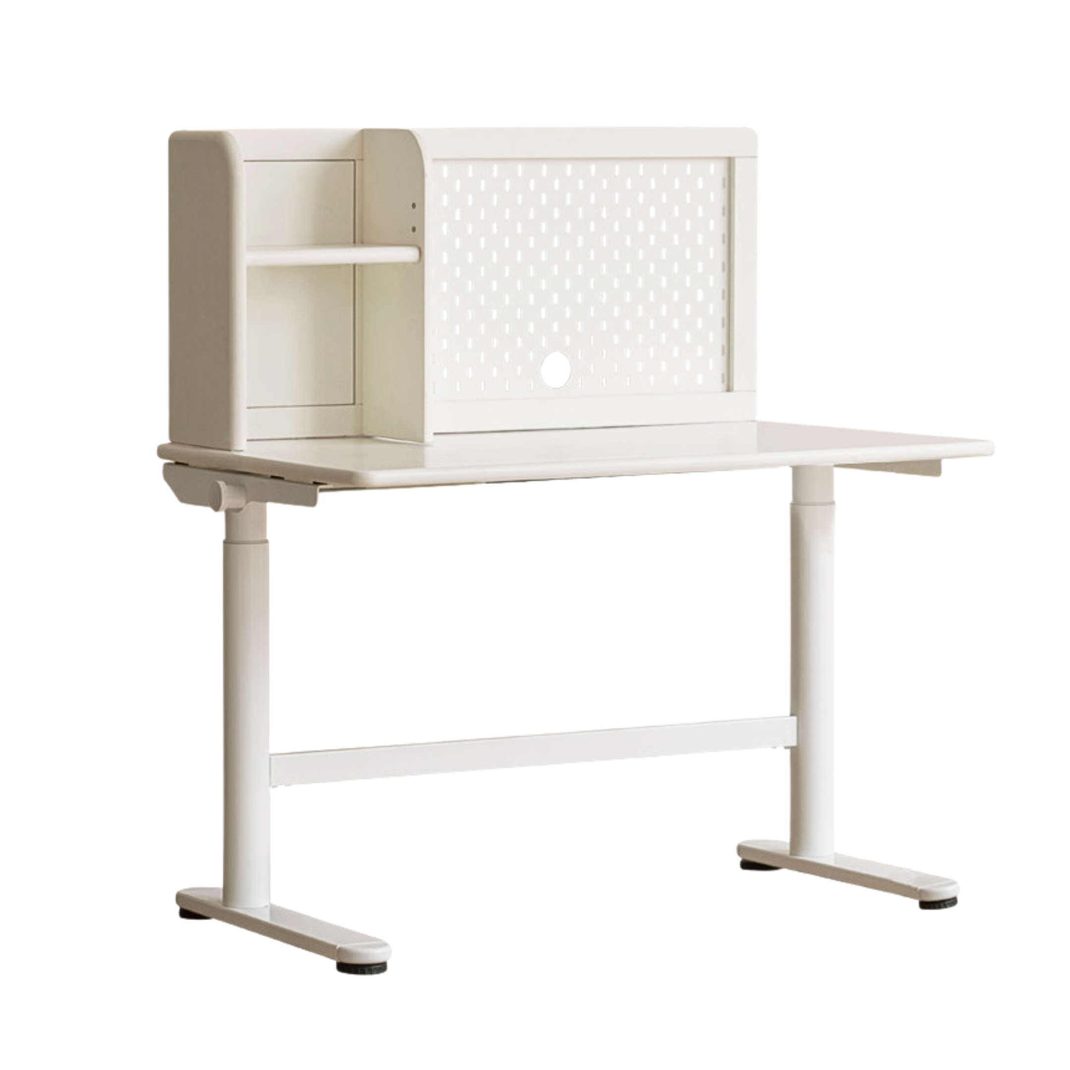 Poplar solid wood kid's Cream Style Lifting Standing desk