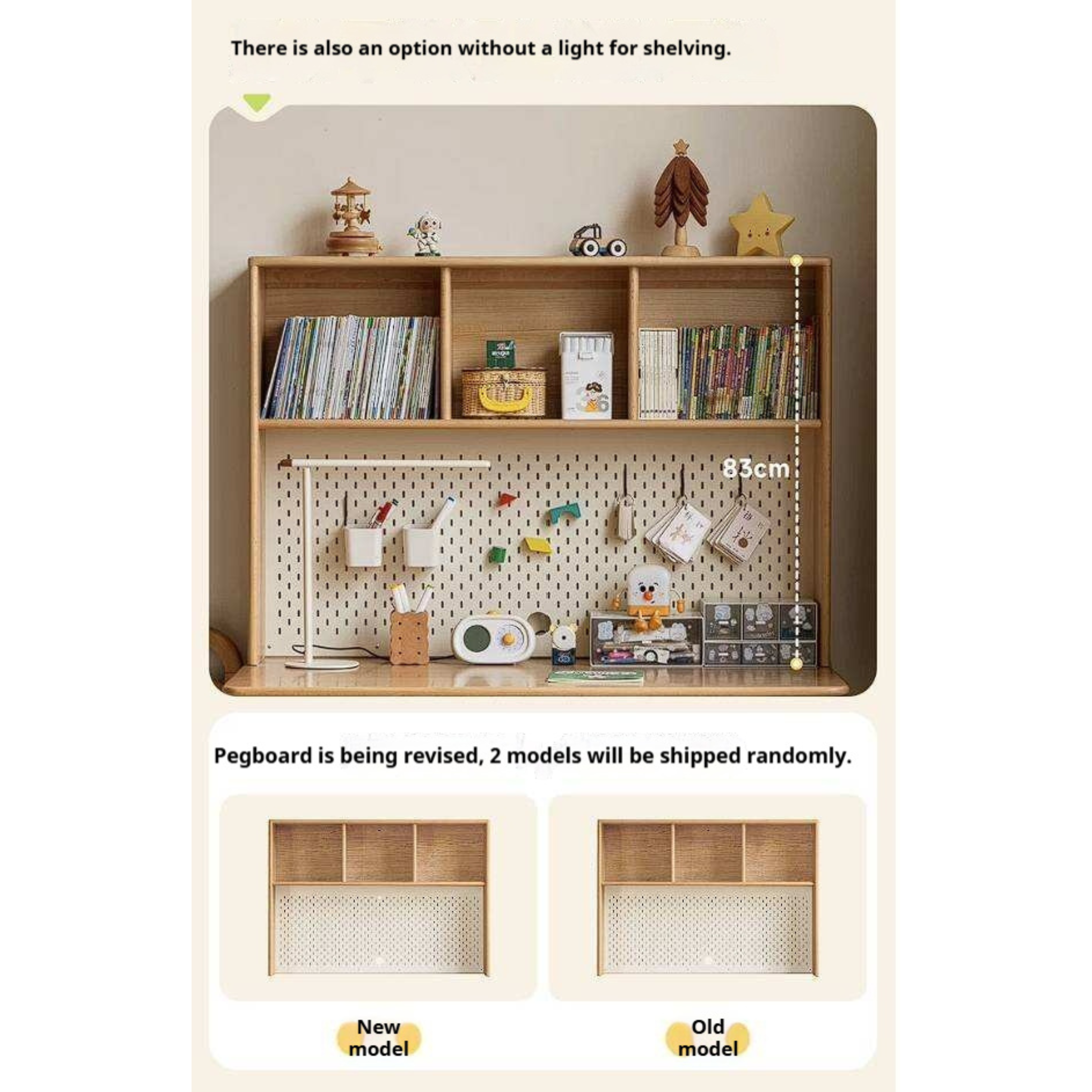 Beech Solid Wood Children's Desk With Adjustable Height