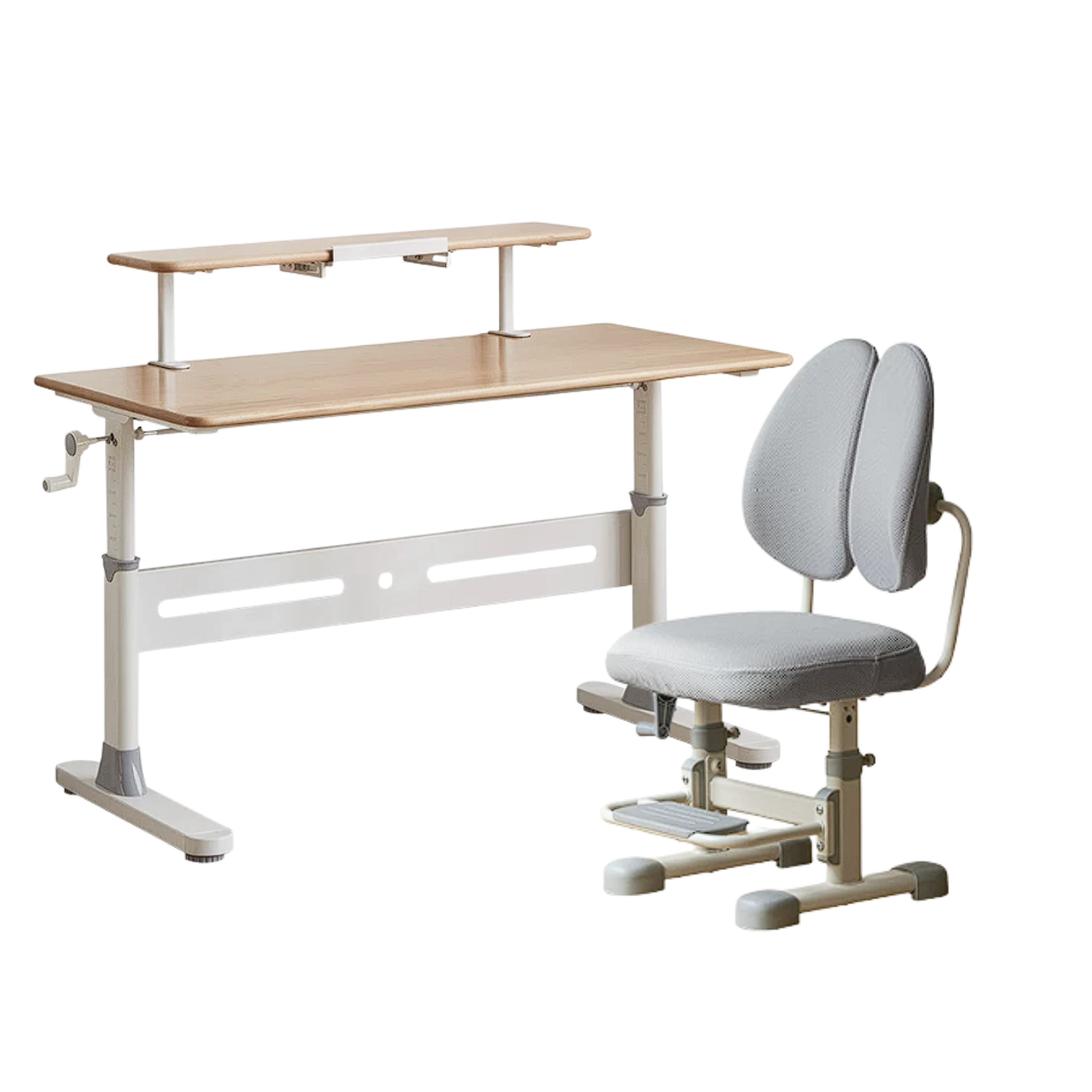 Rubberwood, Beech Solid Wood Kids Study Table