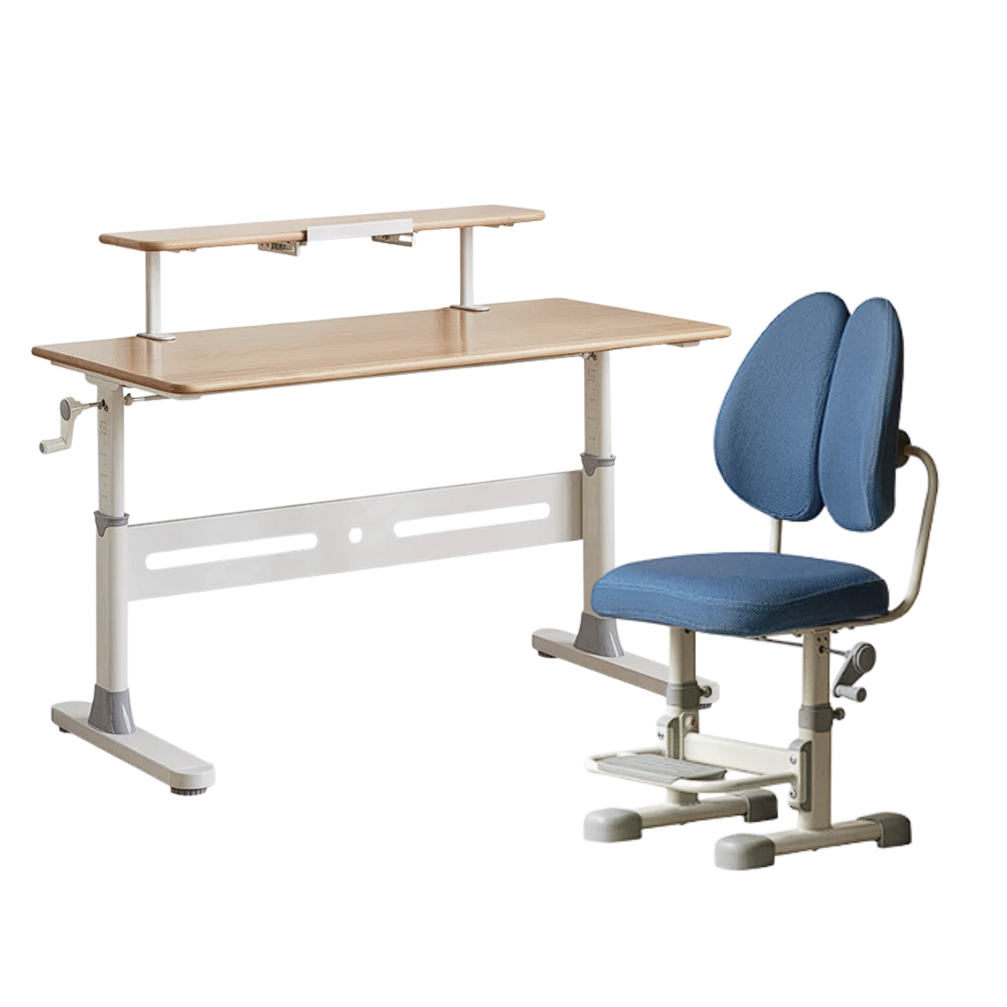 Rubberwood, Beech Solid Wood Kids Study Table