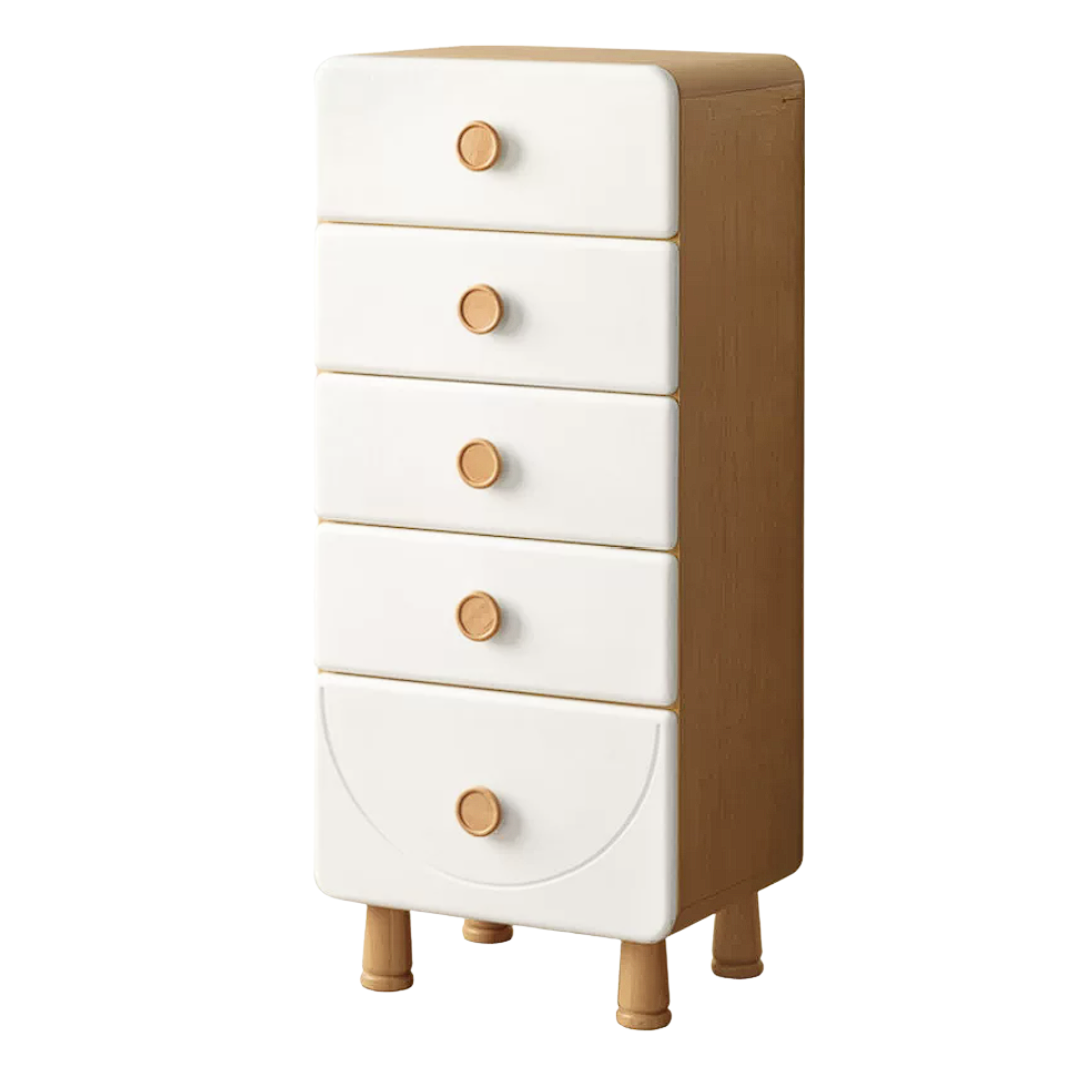 Beech, Rubberwood Solid Wood Kids Modern Dresser