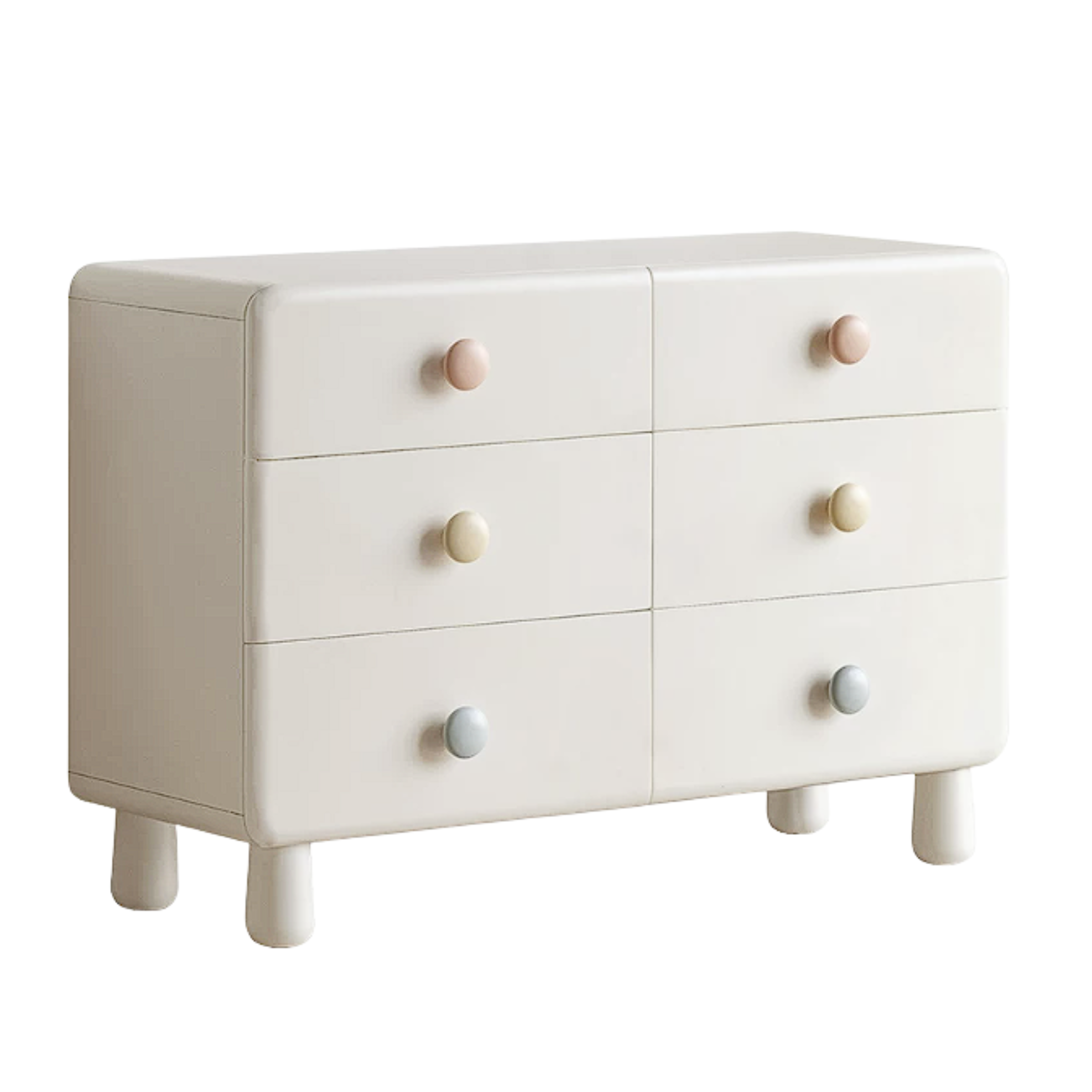 Rubber Solid Wood Kids Dresser