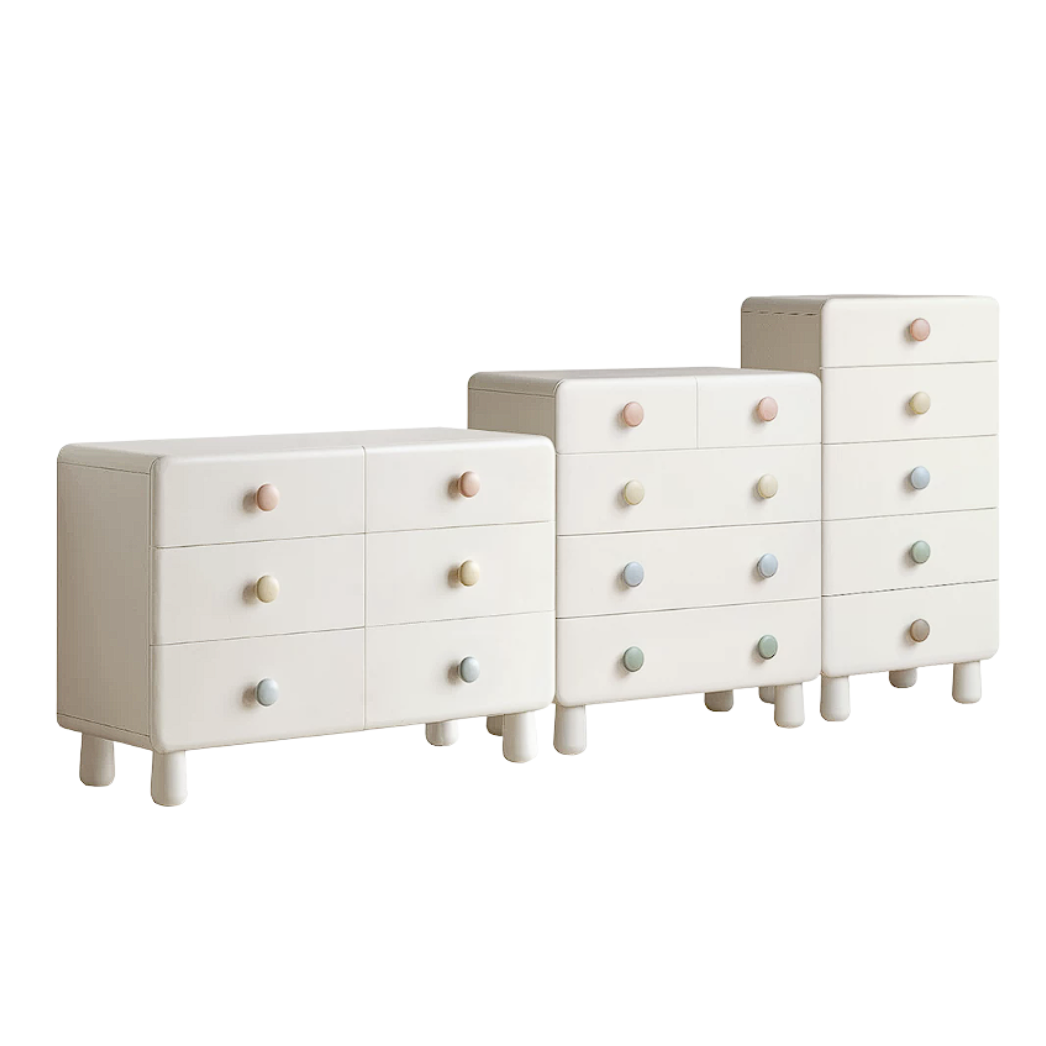 Rubber Solid Wood Kids Dresser