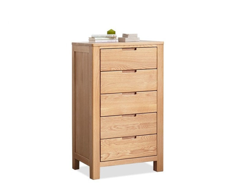 Oak solid wood chest of drawers"+