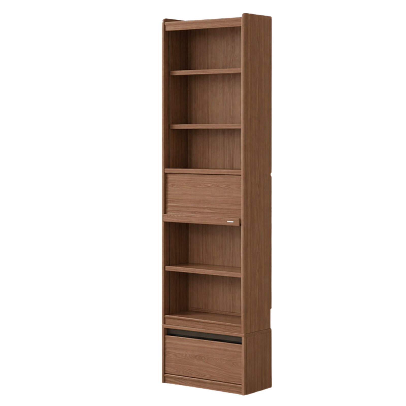 Black Walnut, Sandalwood, Oak, Ash Solid Wood Combination Bookcase with Floor Display and Luxury Storage