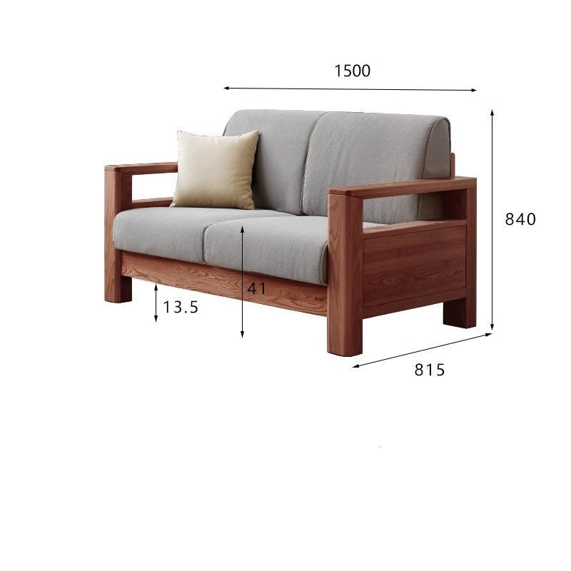 Oak solid wood armchair"-