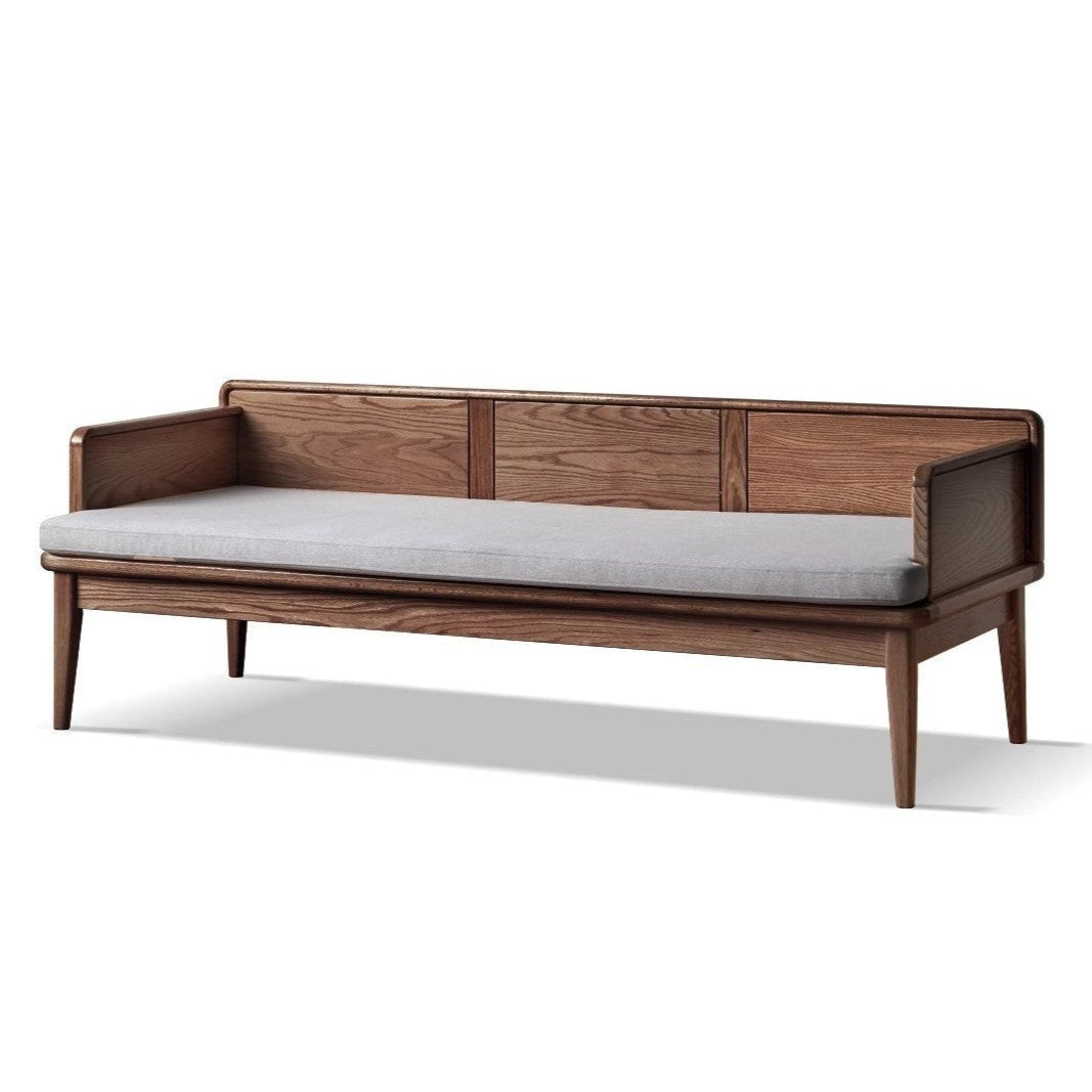 Oak solid wood sofa dual-purpose sofa bed