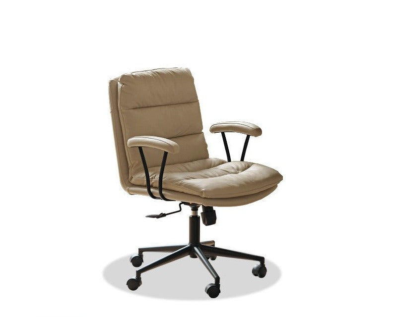 Office ergonomic liftable chair organic leather: