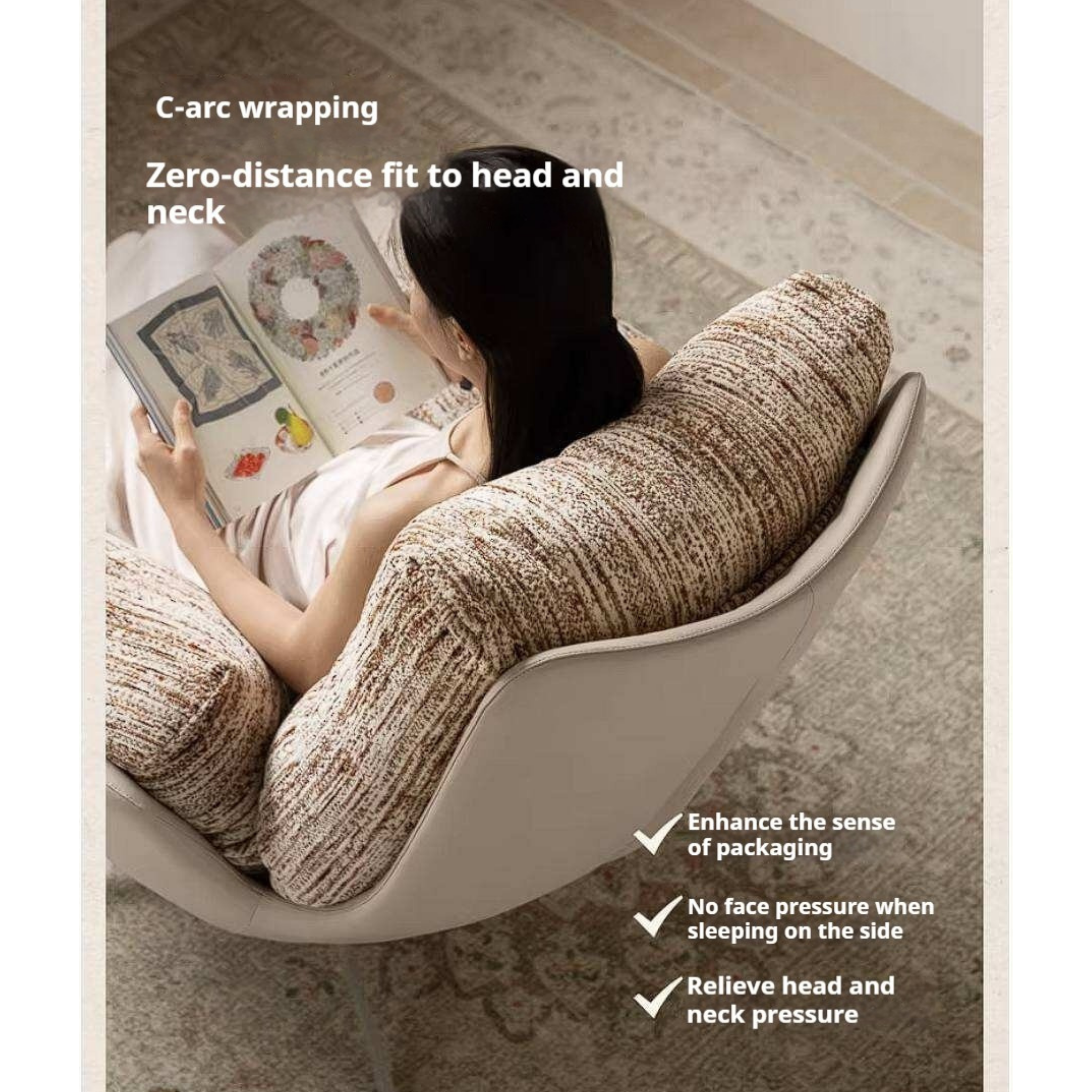 French Style Swivel Accent Chair with Removable Washable Fabric