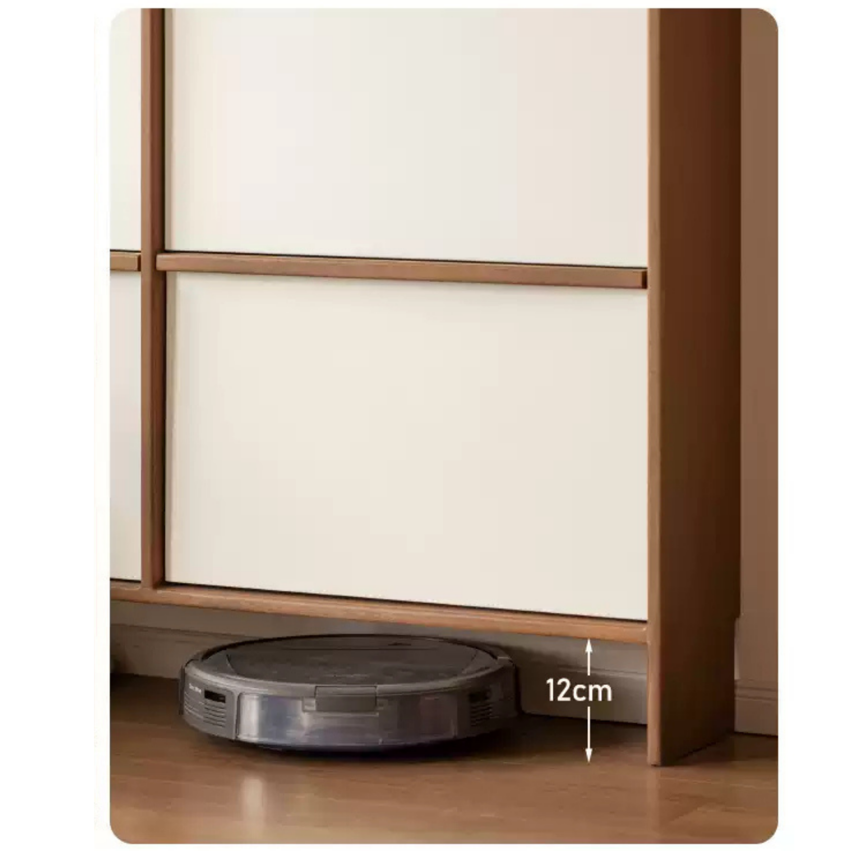 Rubberwood Solid Wood Flip Door Shoe Cabinet, Mid Century Slim Wall Mounted Entryway Storage Organizer