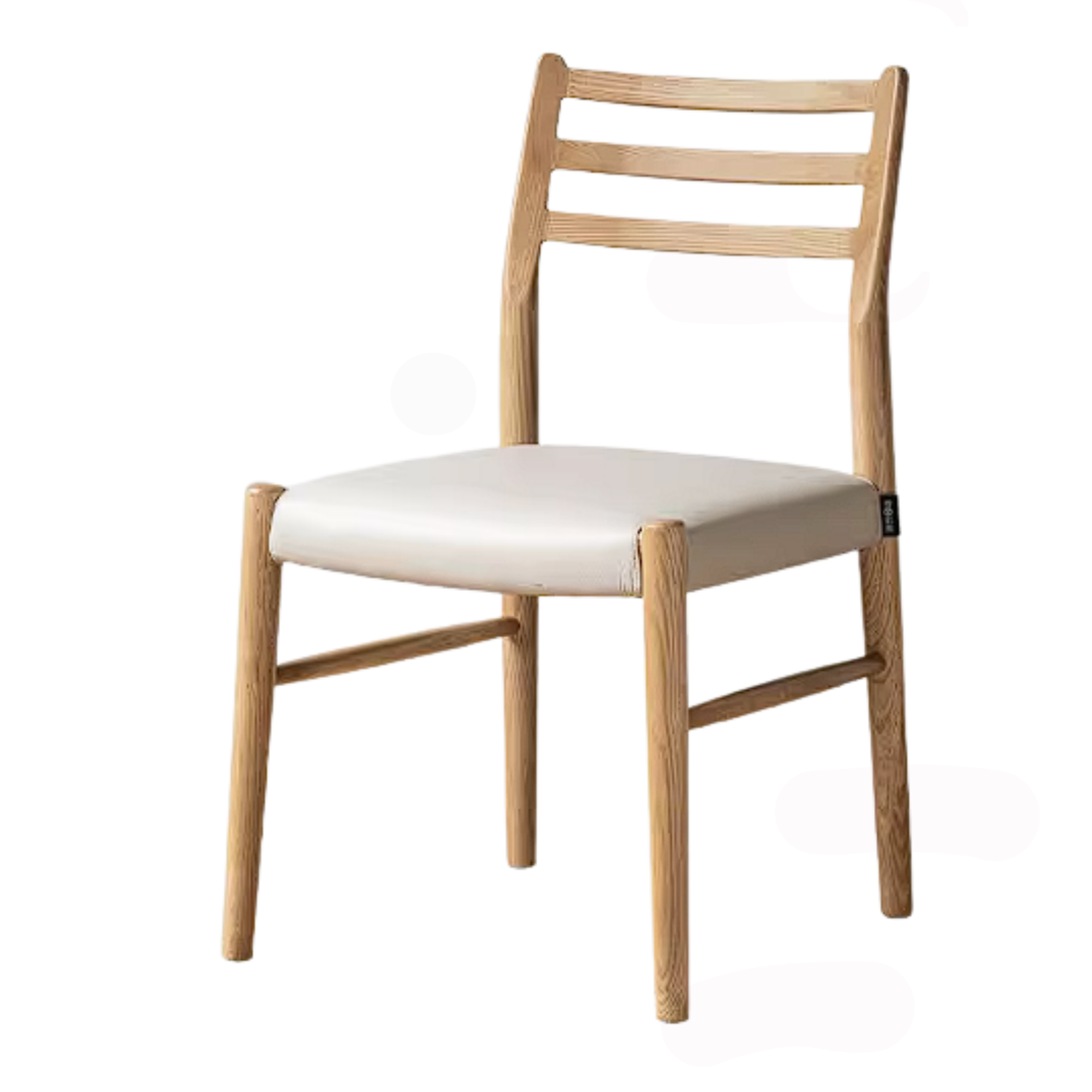 4 pcs-Ash Solid Wood Dining Chair with Modern Minimalist Design