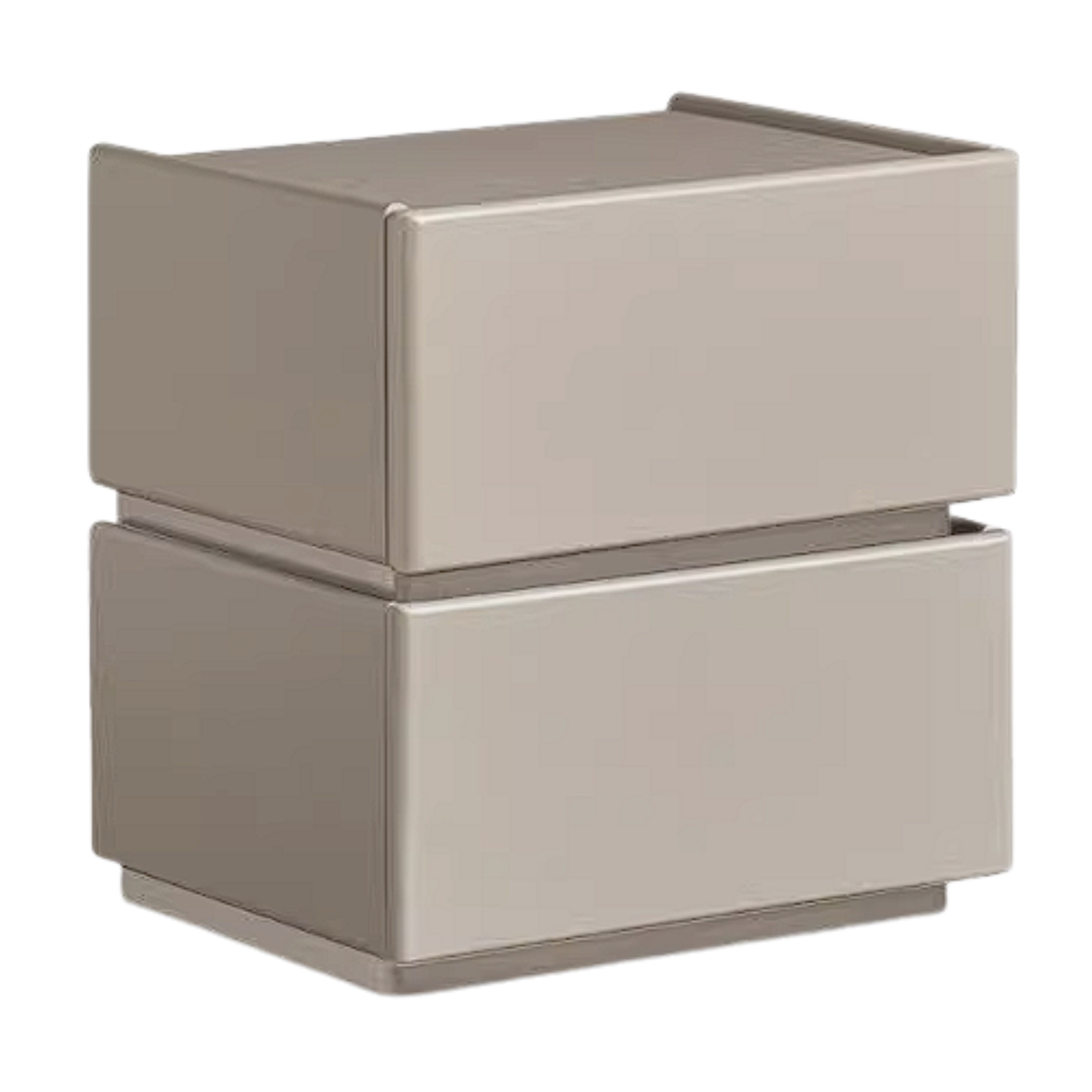 Rubberwood Solid Wood Bedside Cabinet with Modern Simple Storage