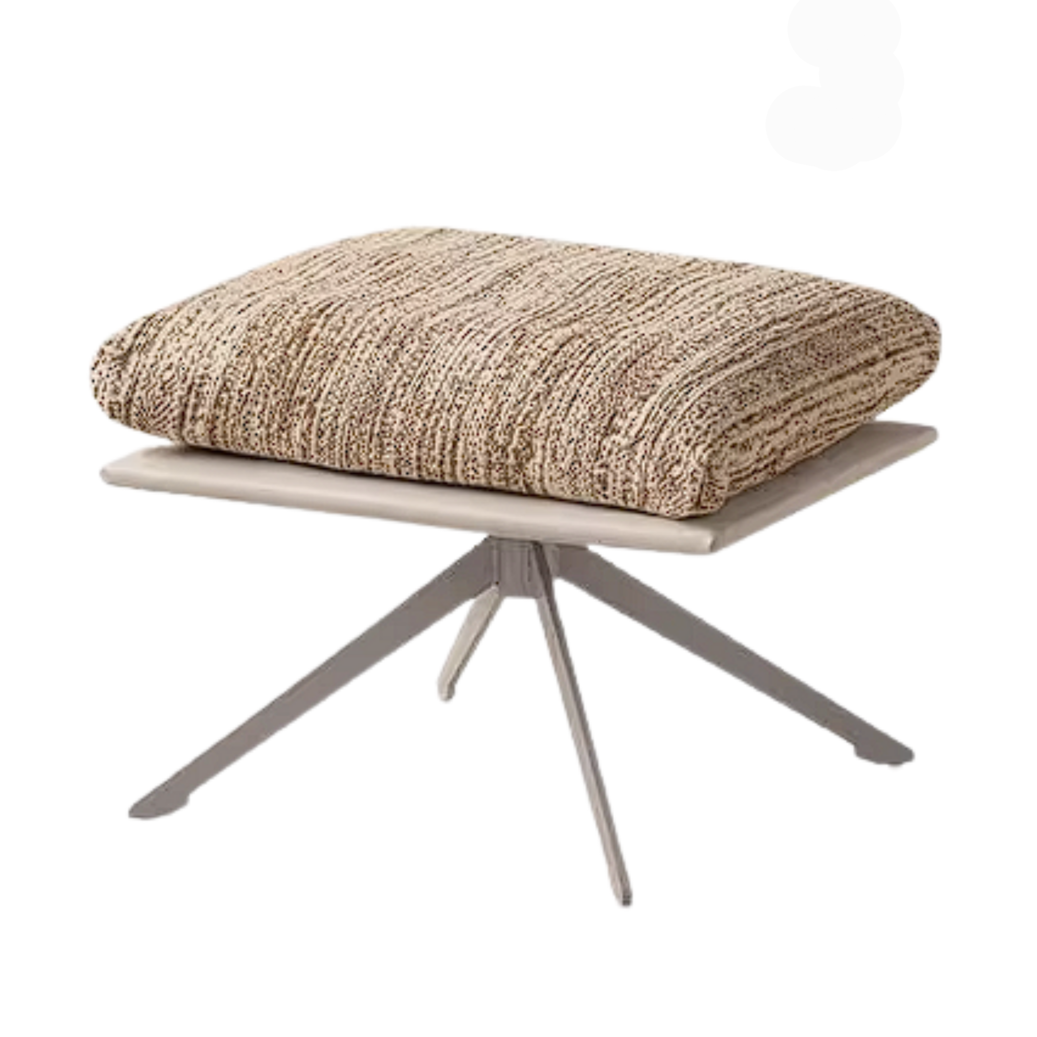 French Style Swivel Accent Chair with Removable Washable Fabric