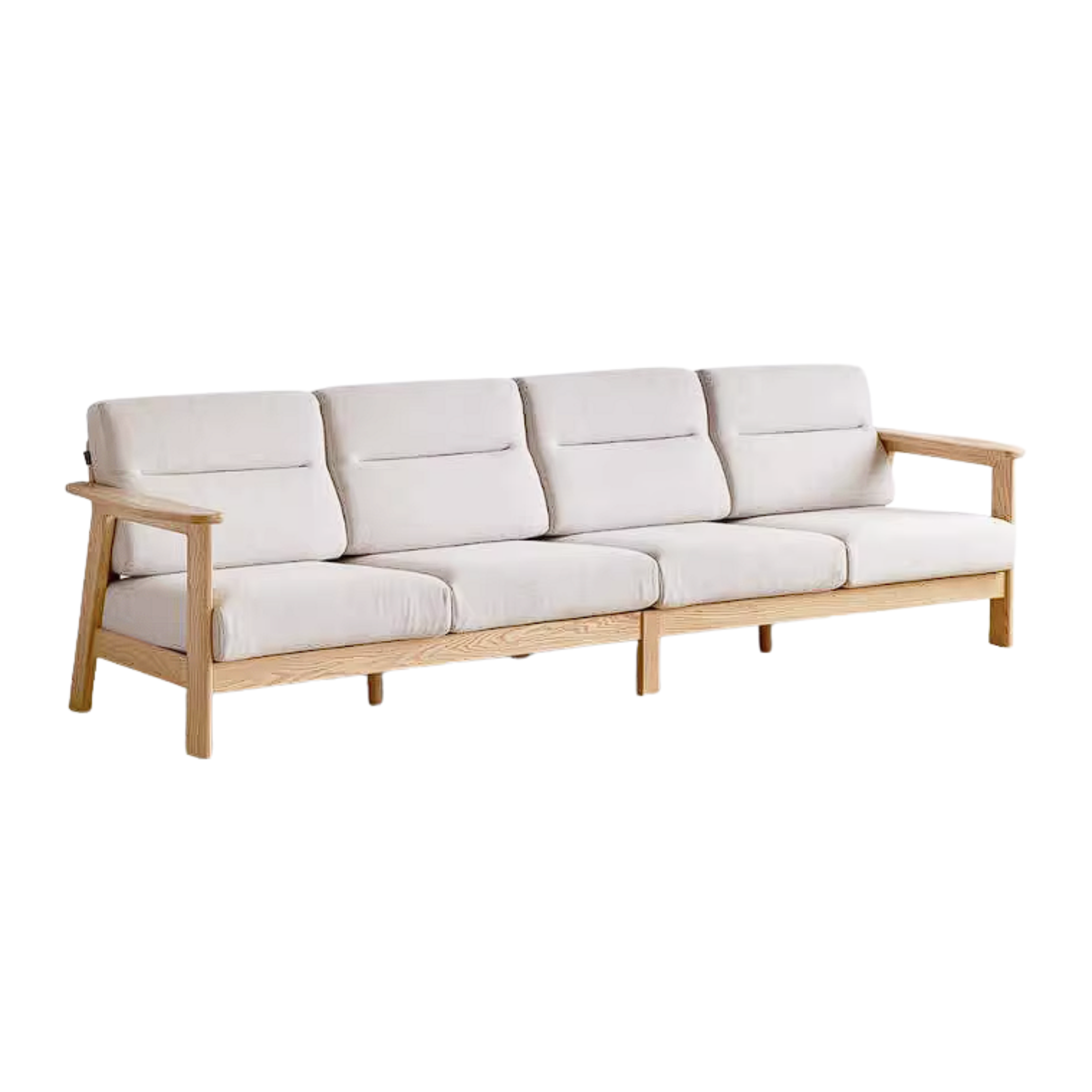 Ash Solid Wood Corner Sofa with Modern Casual Design