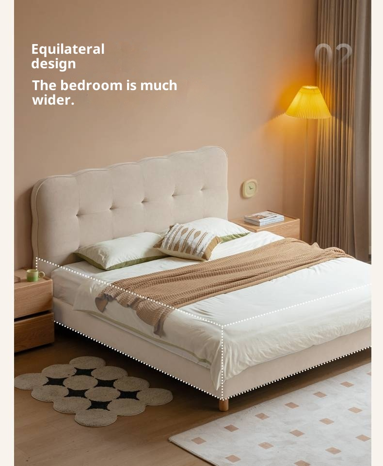 Fabric Cat Scratch Soft Backrest Bed