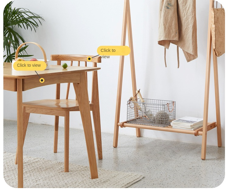 Beech Solid Wood Clothes Rack