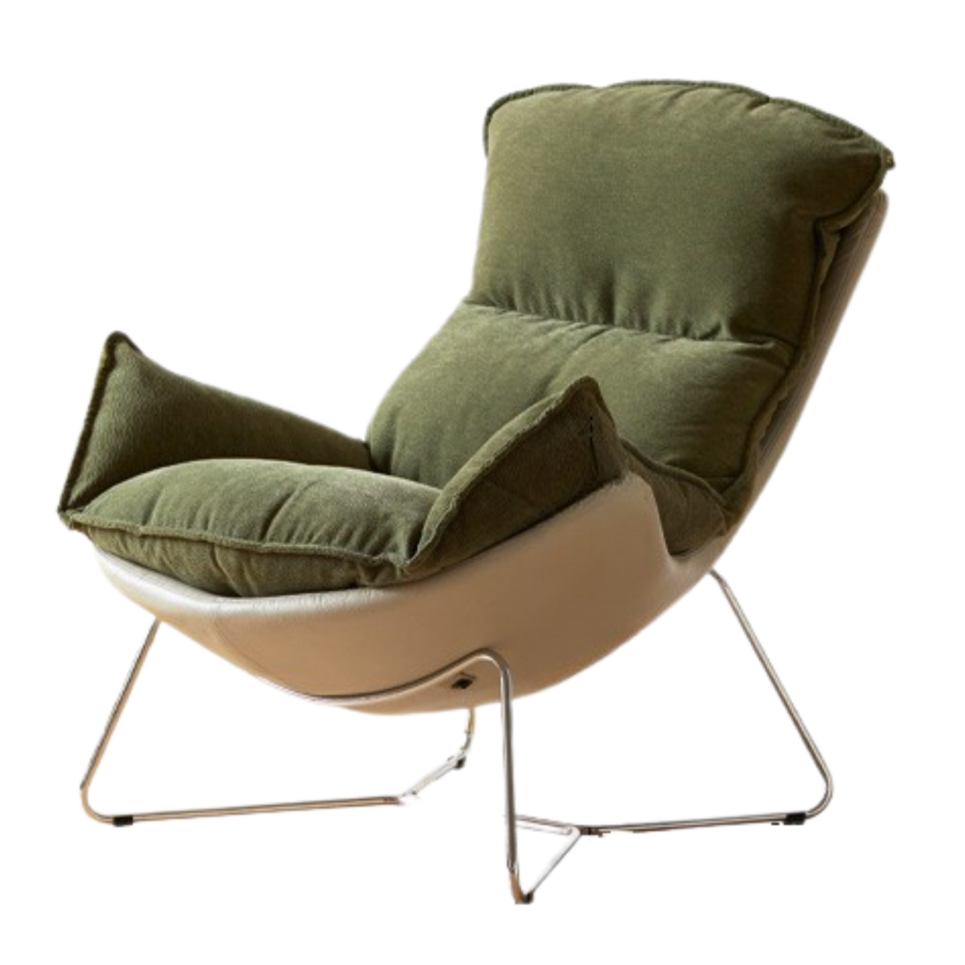 Fabric Eggshell Modern Chair