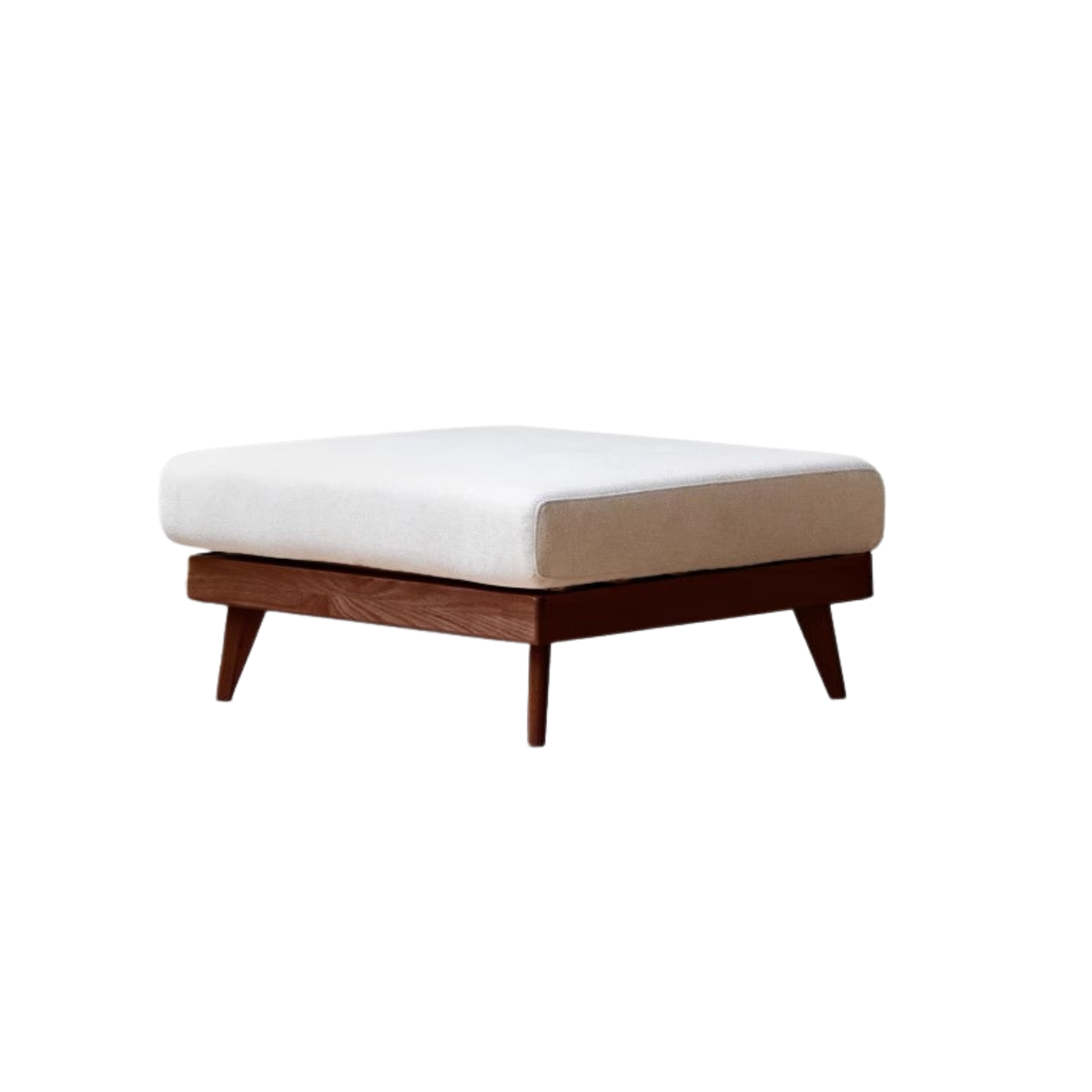 Oak, Ash, Poplar, Black Walnut Solid Wood Footstool Small Fabric Stool For Home