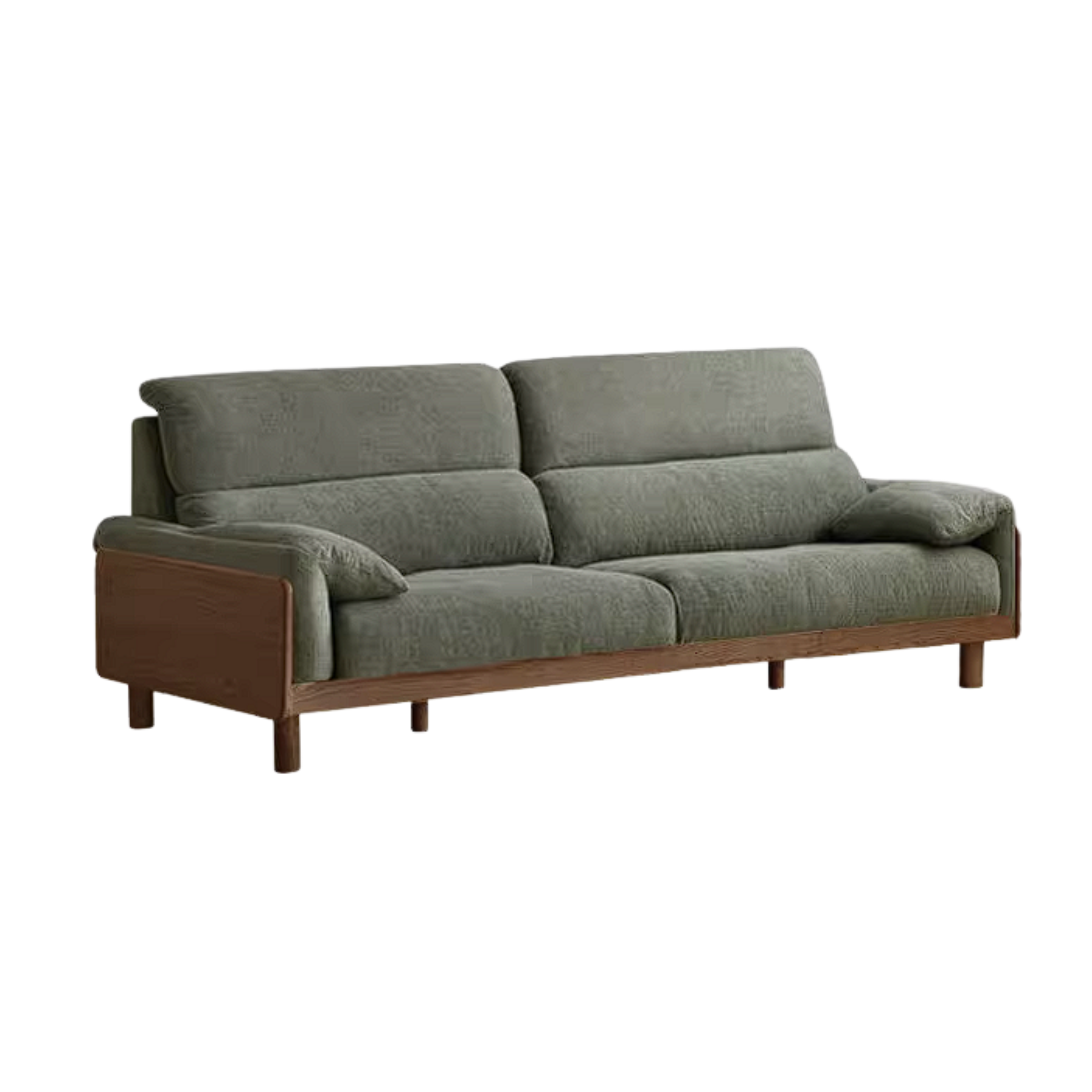 Ash Solid Wood Sofa with Modern Casual Design