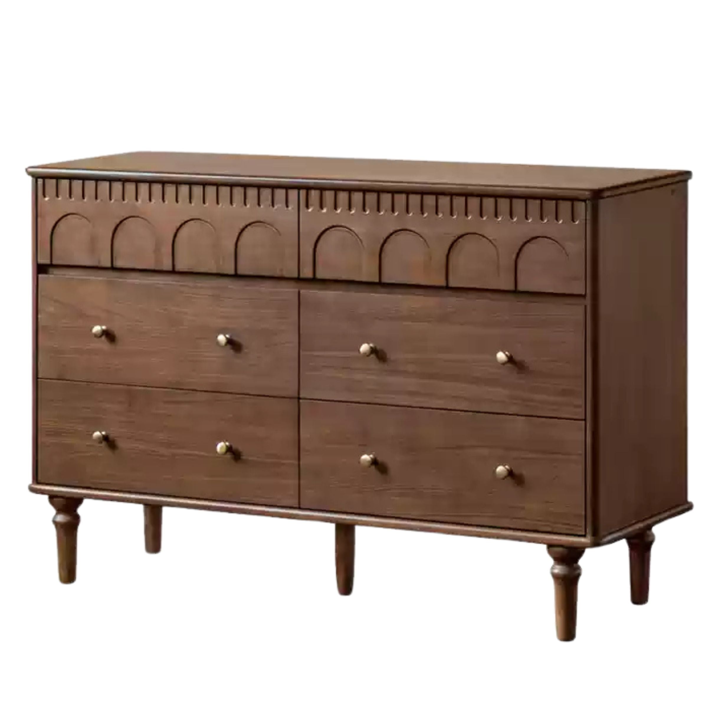 Black Walnut Solid Wood Chest of Drawers