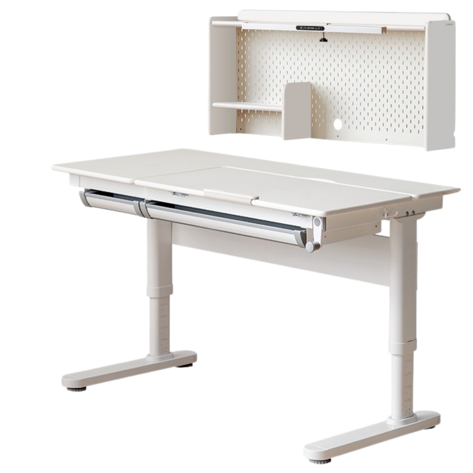 Beech, Solid RubberWood kids Lifting Study Desk