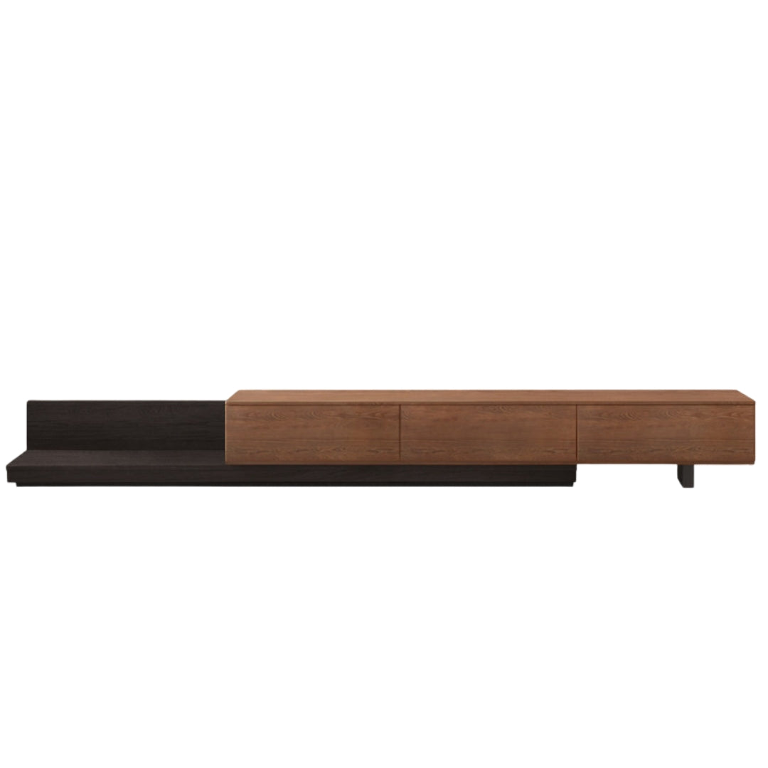 Ash Solid Wood Modern Simple Floor TV Cabinet