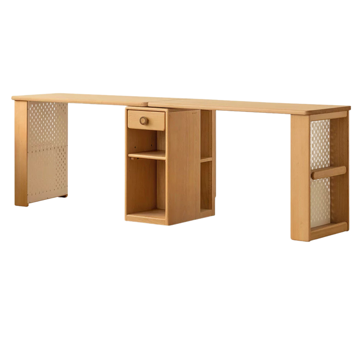 Beech Solid Wood Telescopic Student Writing Desk