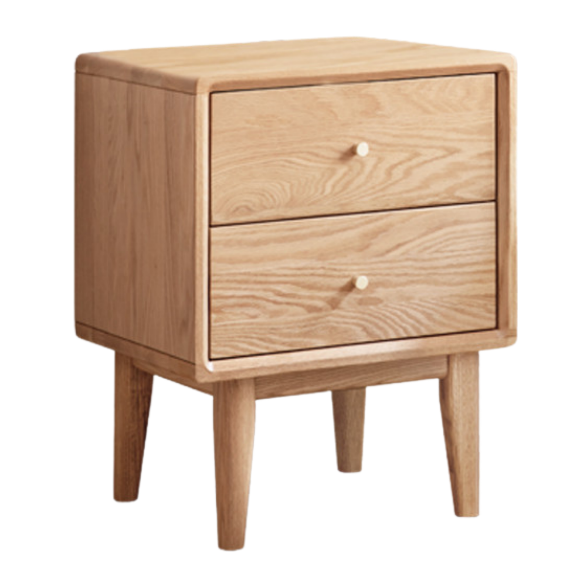 Ash, Oak Solid Wood, Solid RubberWood Nightstand)