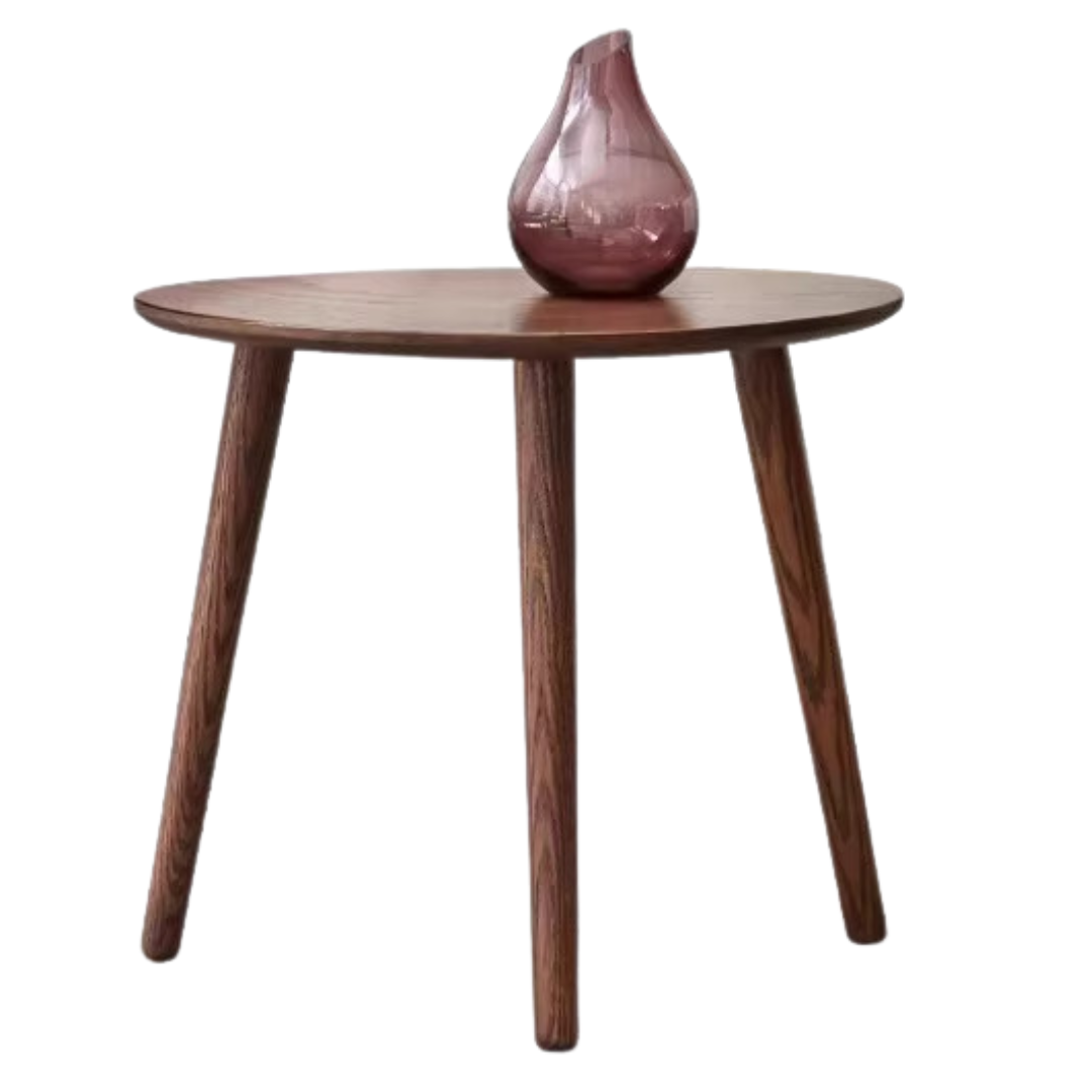 Oak Solid Wood walnut color Tea Table -