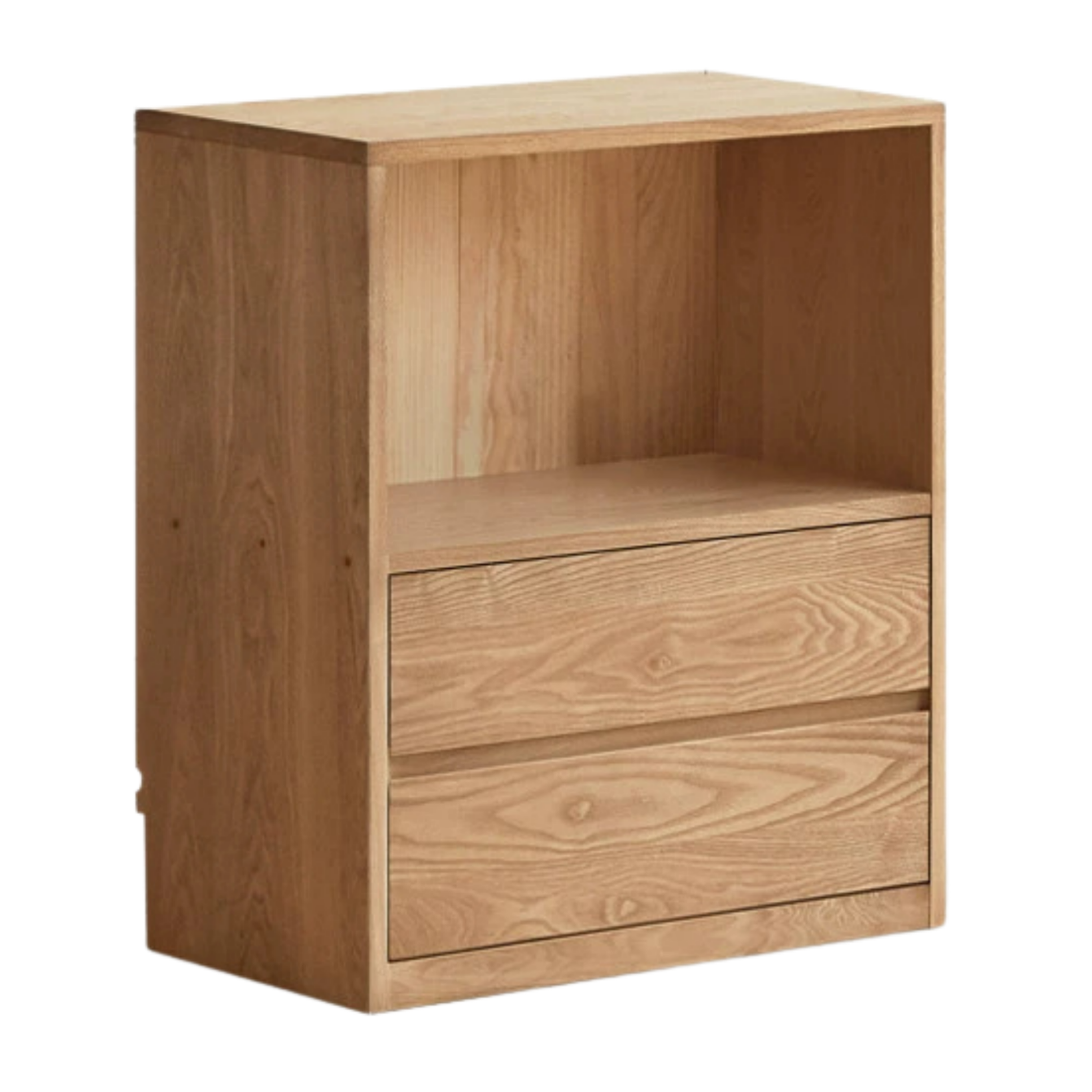Ash Solid Wood Bookcase Storage Cabinet