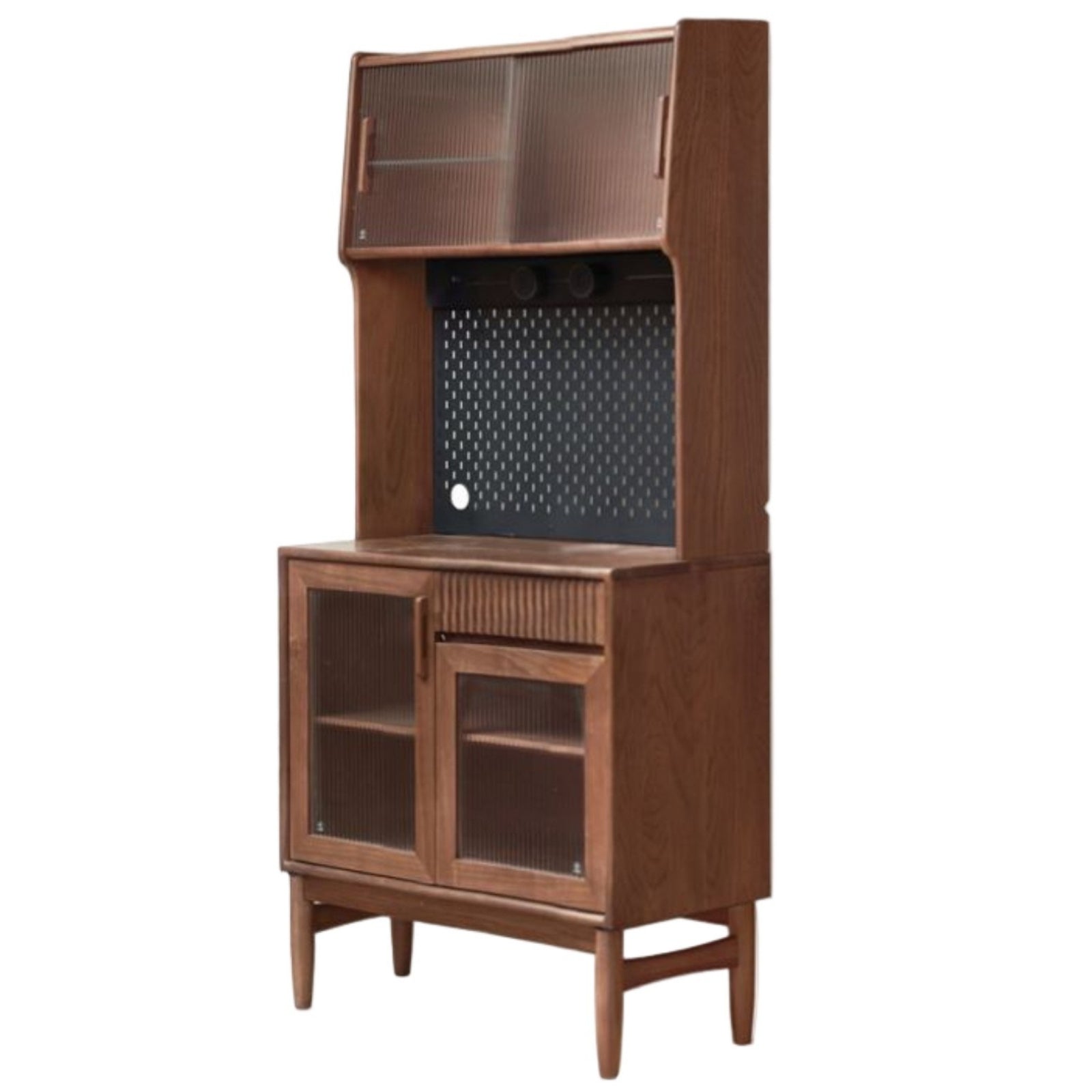 Black Walnut, Oak, South American Walnut Light Luxury Tableside Cabinet